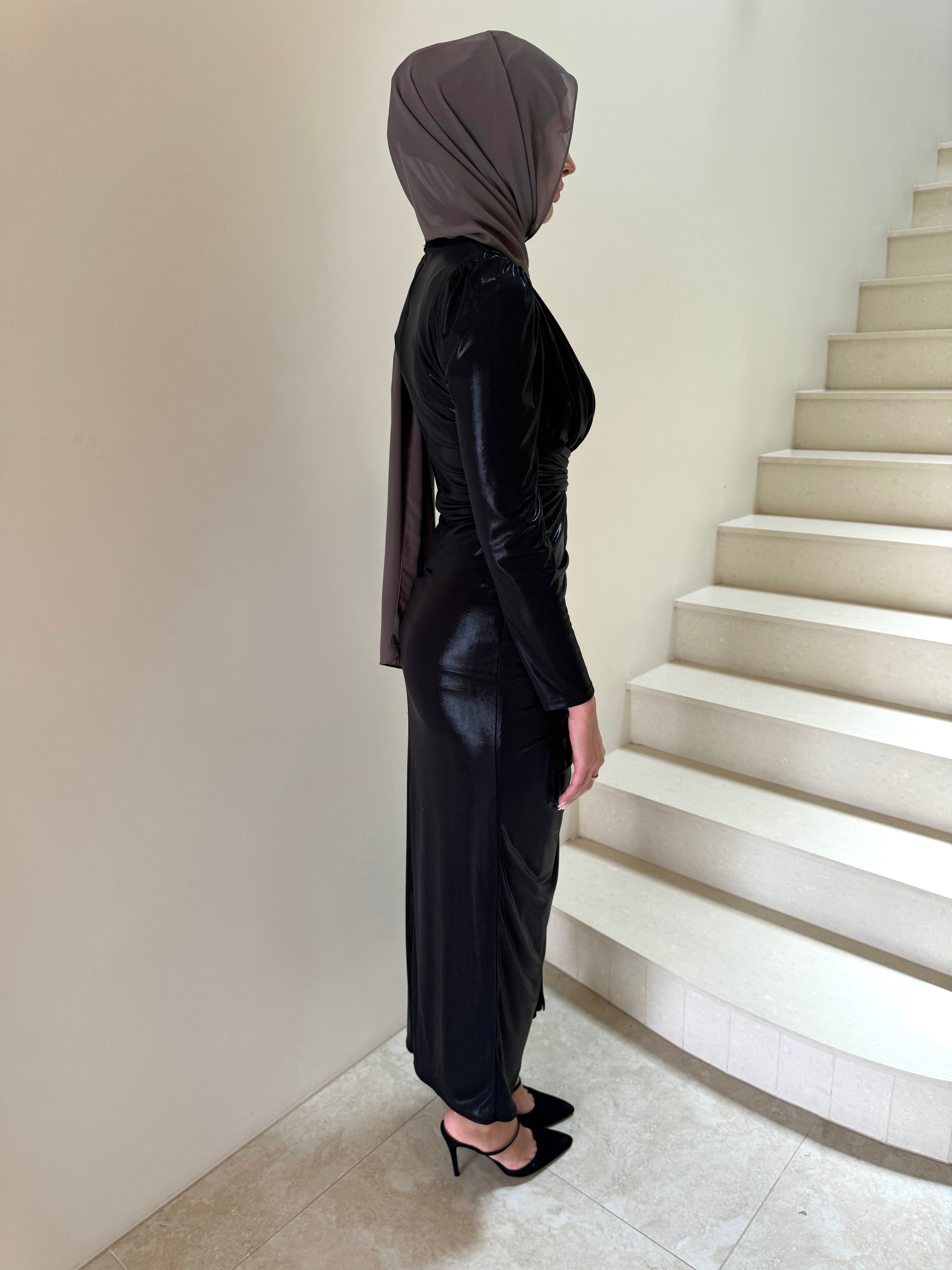 LINA METALLIC FORMAL DRESS