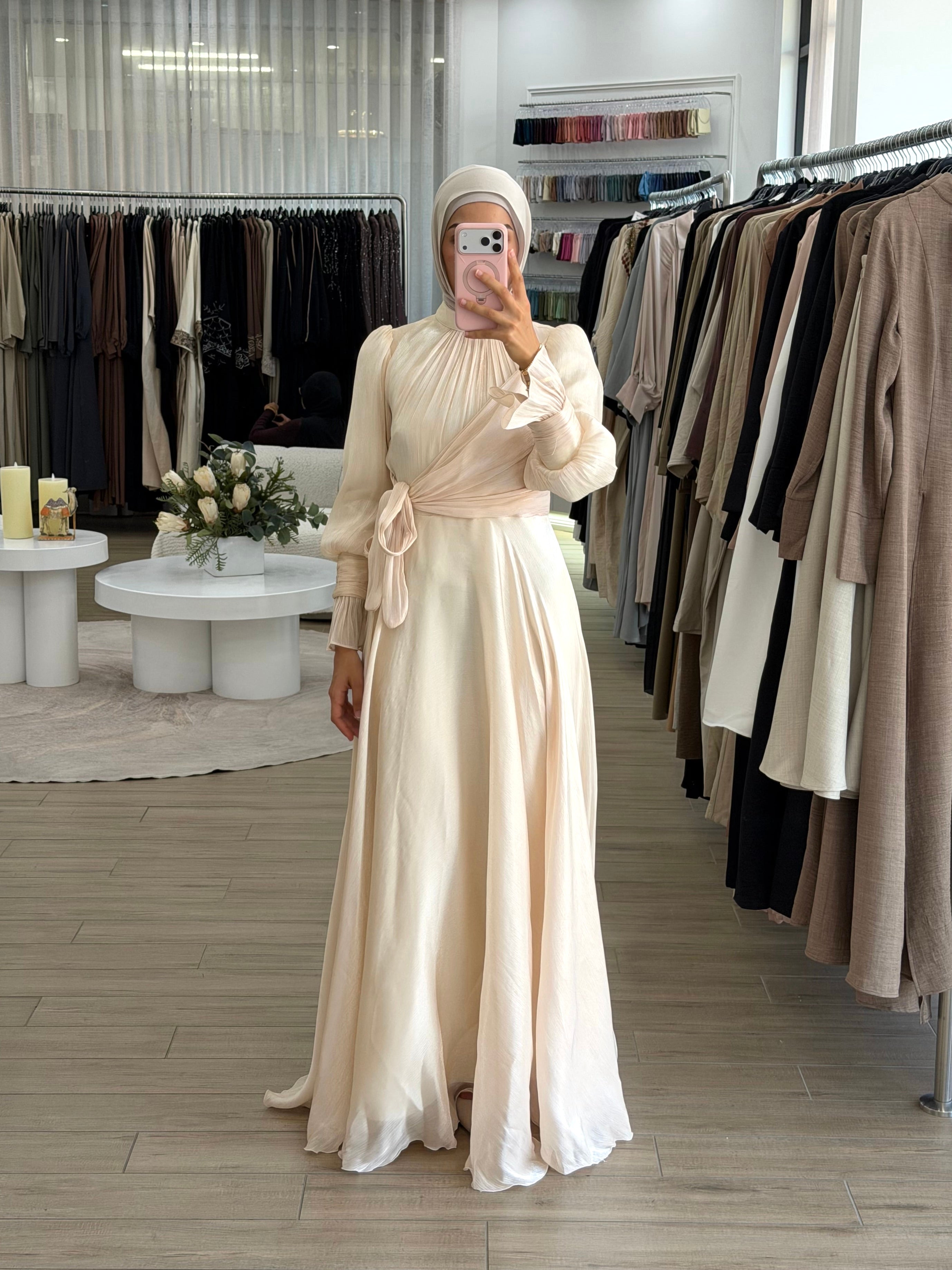 HODA FORMAL DRESS - CREAM