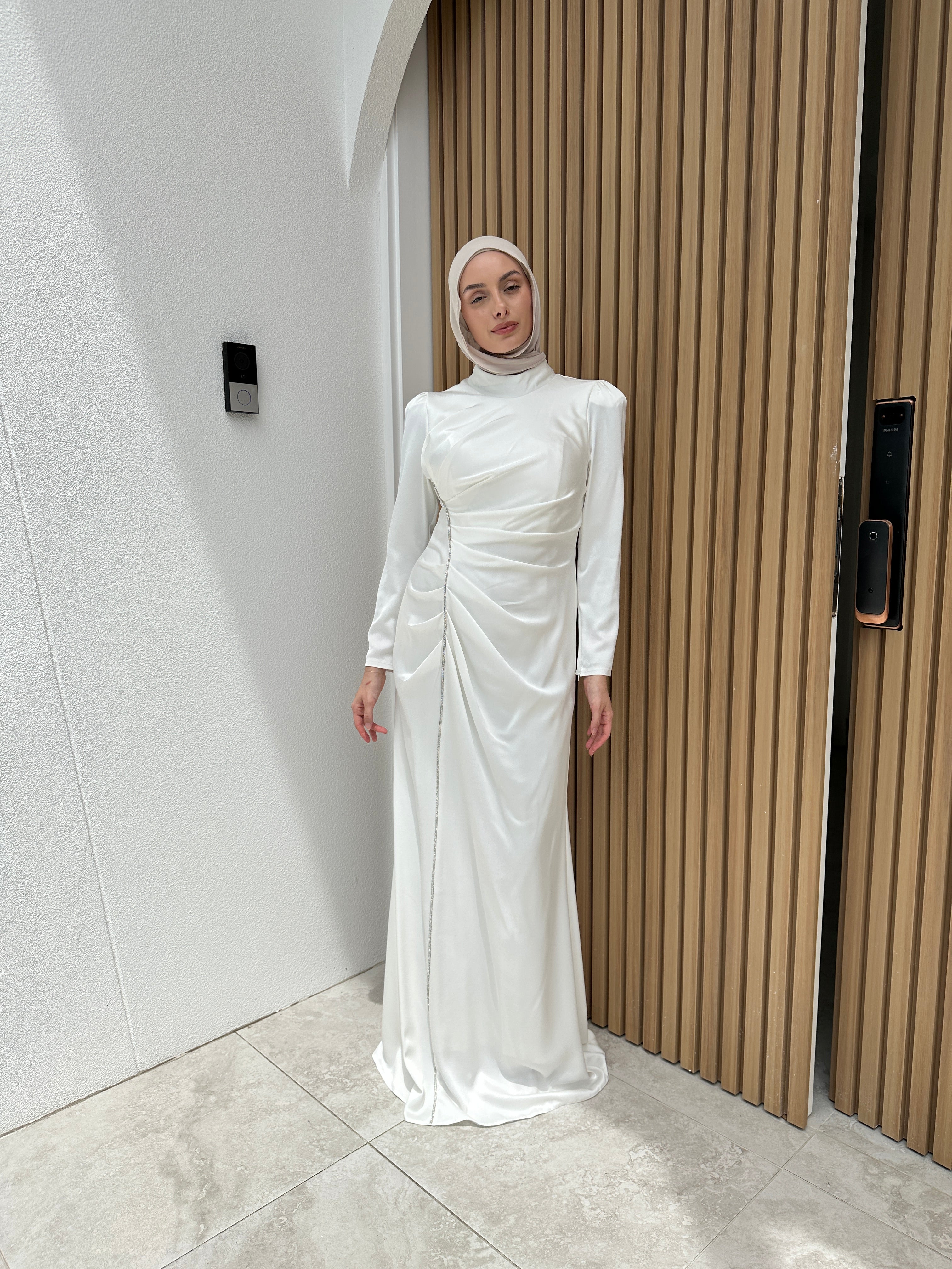 OLA FORMAL DRESS- WHITE