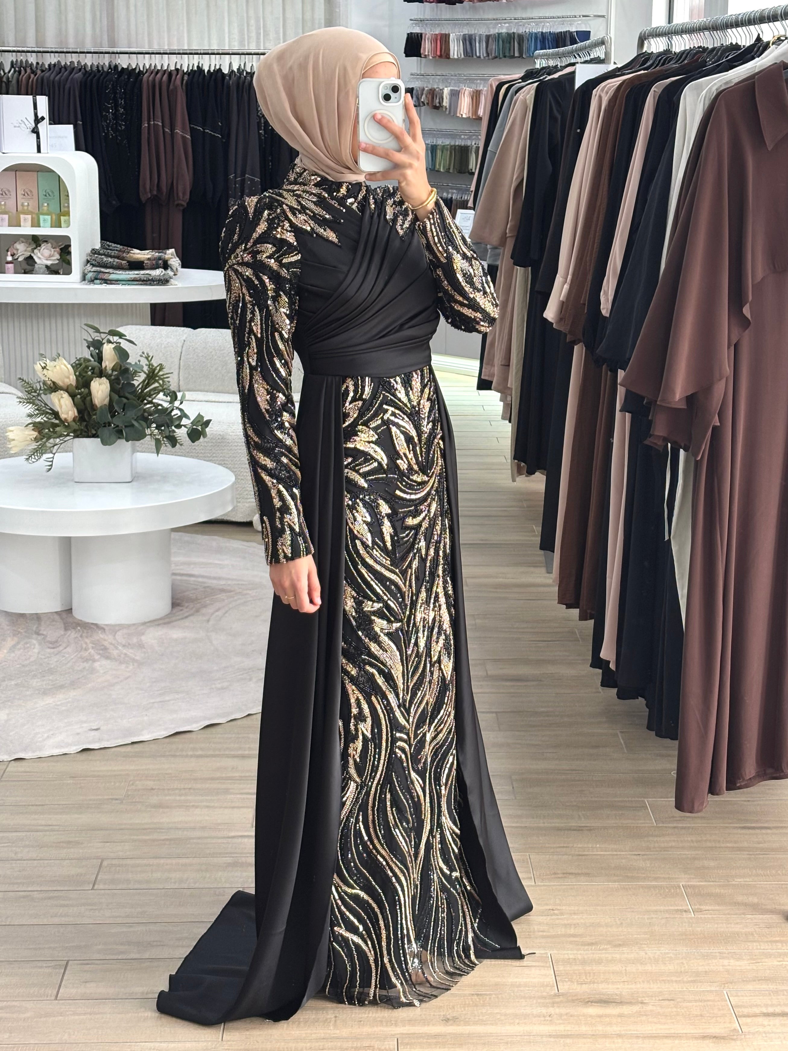 SORELLA FORMAL DRESS- BLACK
