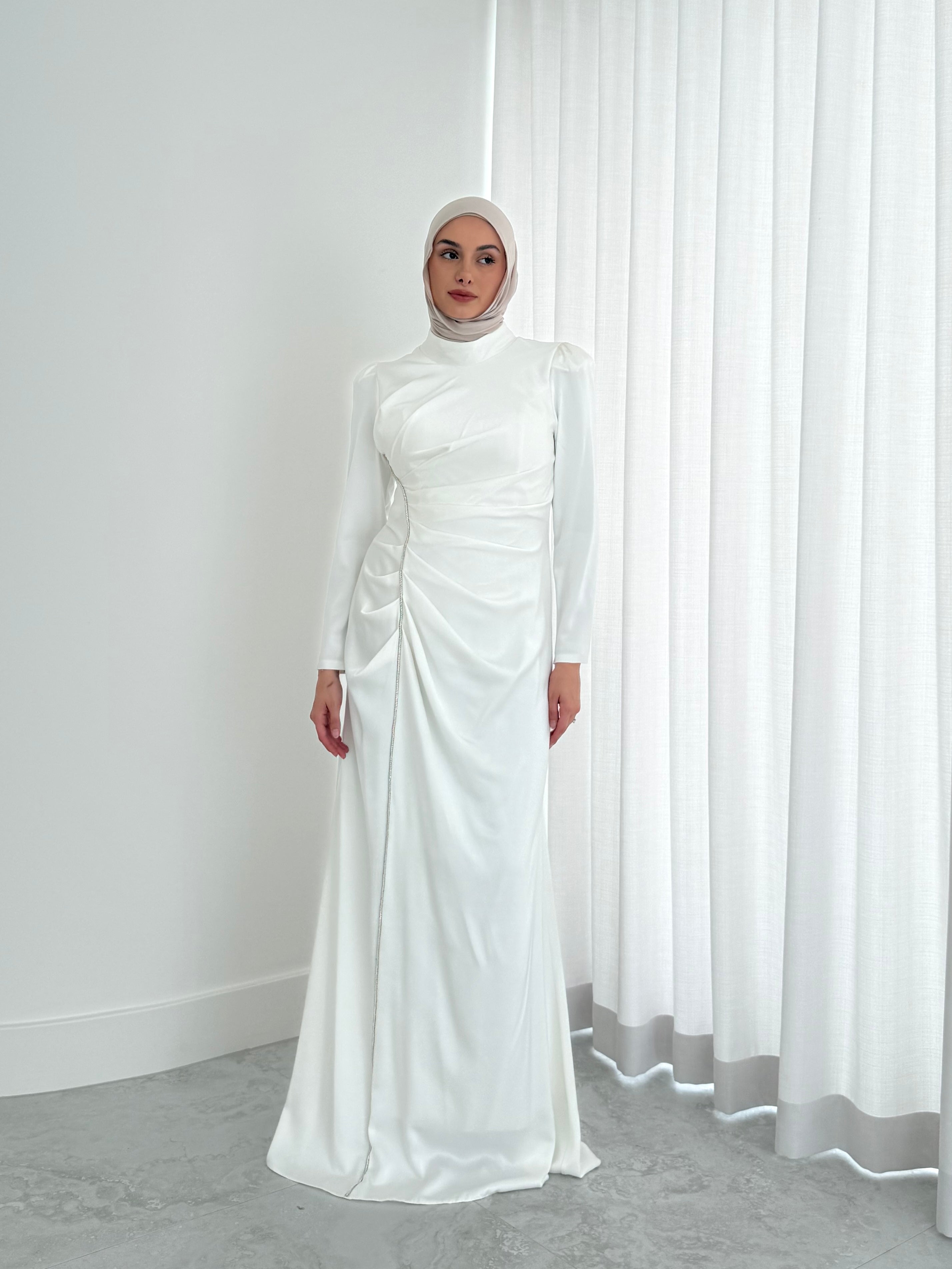 OLA FORMAL DRESS- WHITE