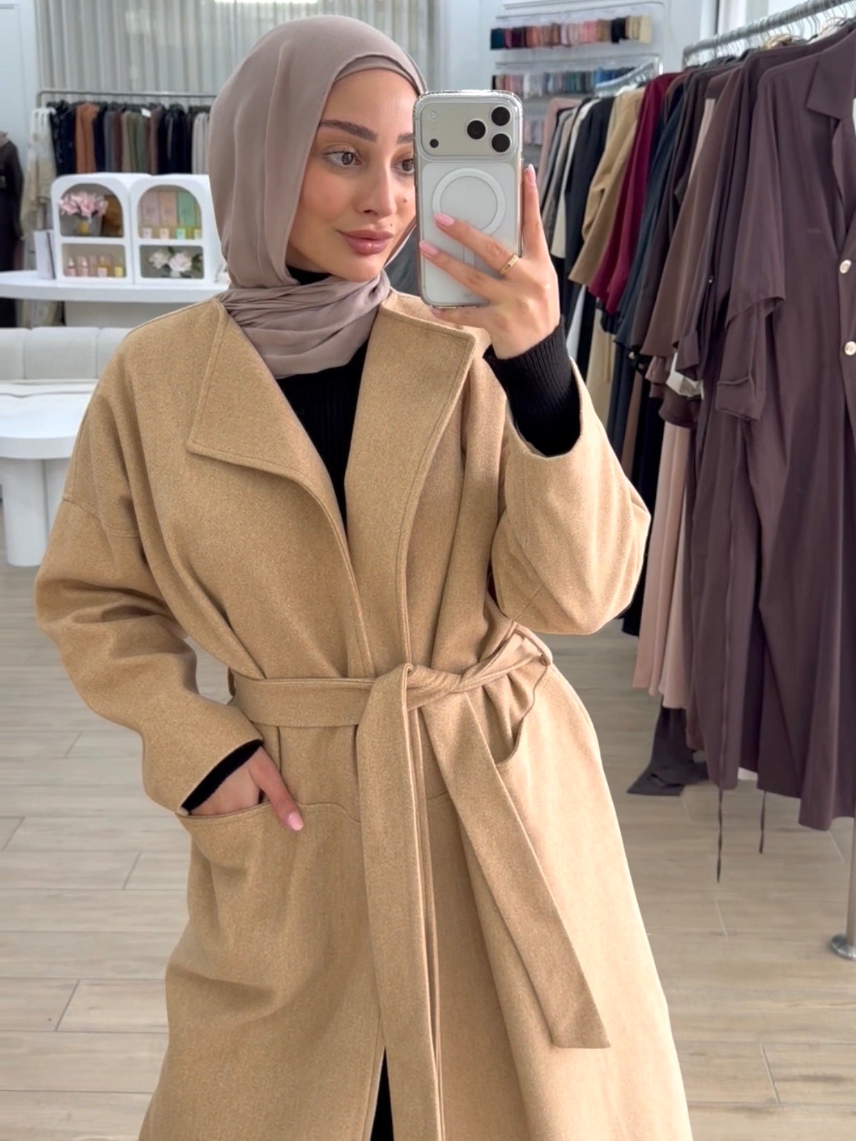 REFINED WRAP COAT