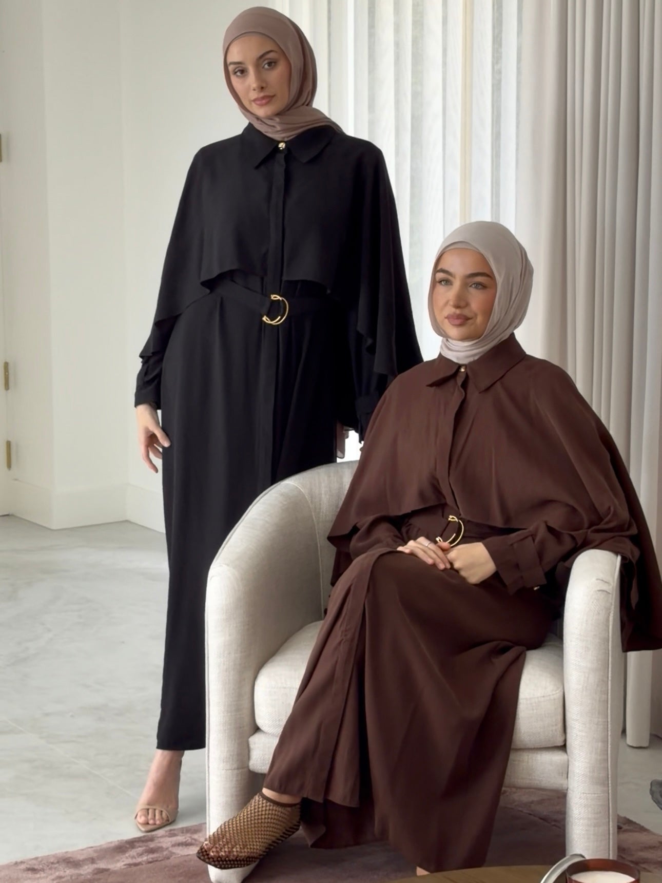 NAYLA CAPE DRESS