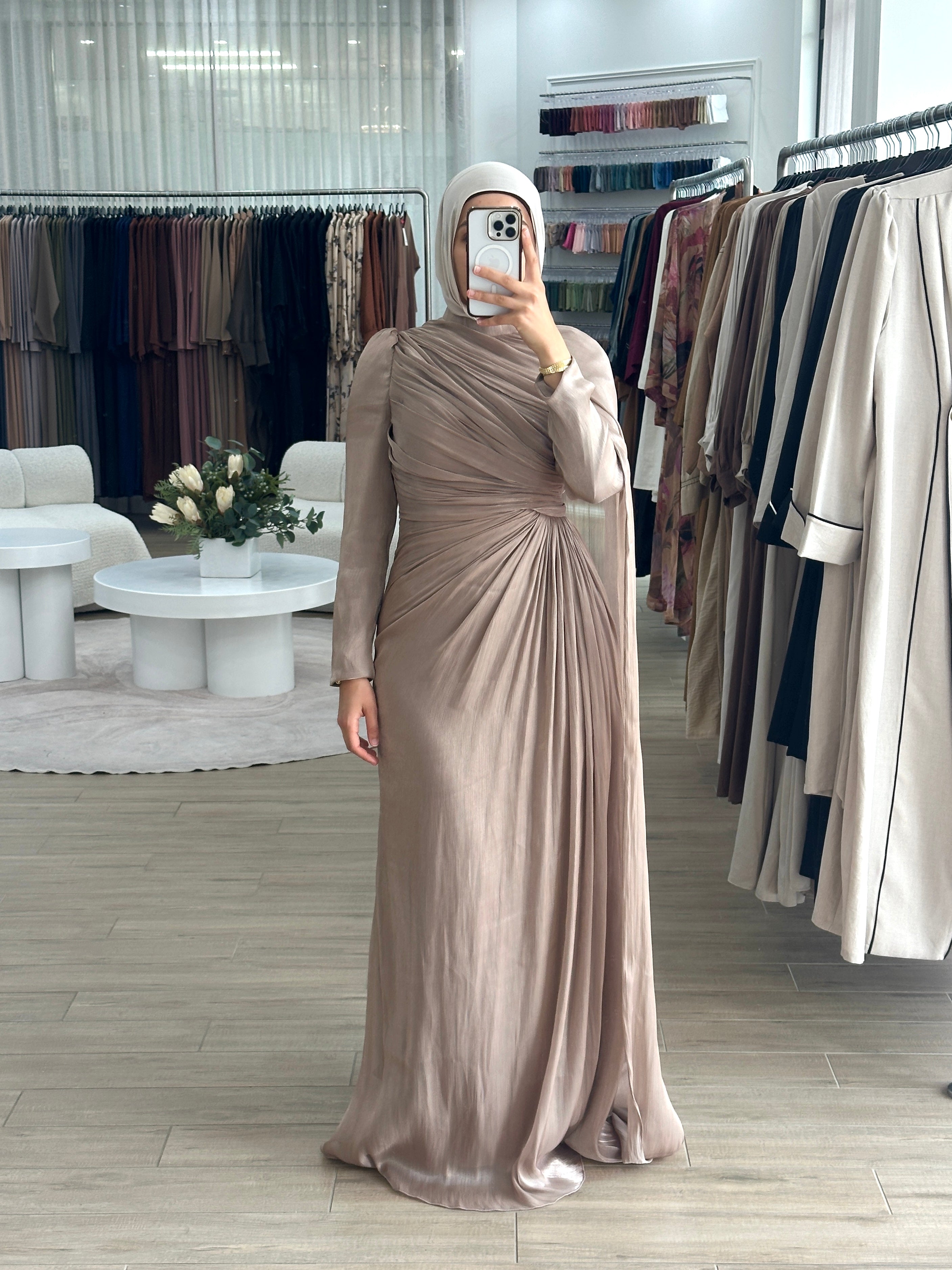 INAYA FORMAL DRESS- MOCHA