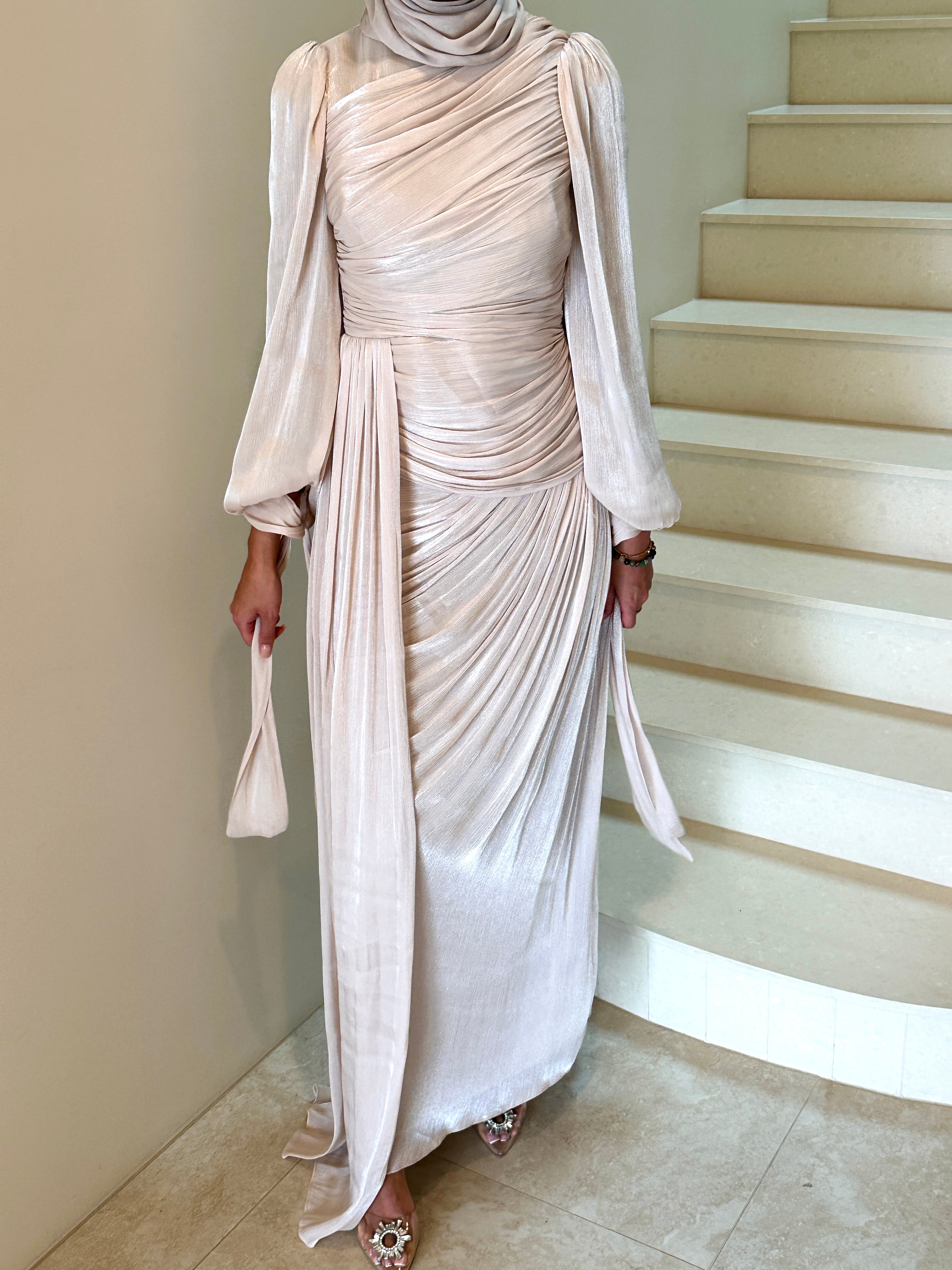 LAYAN FORMAL DRESS-CREAM