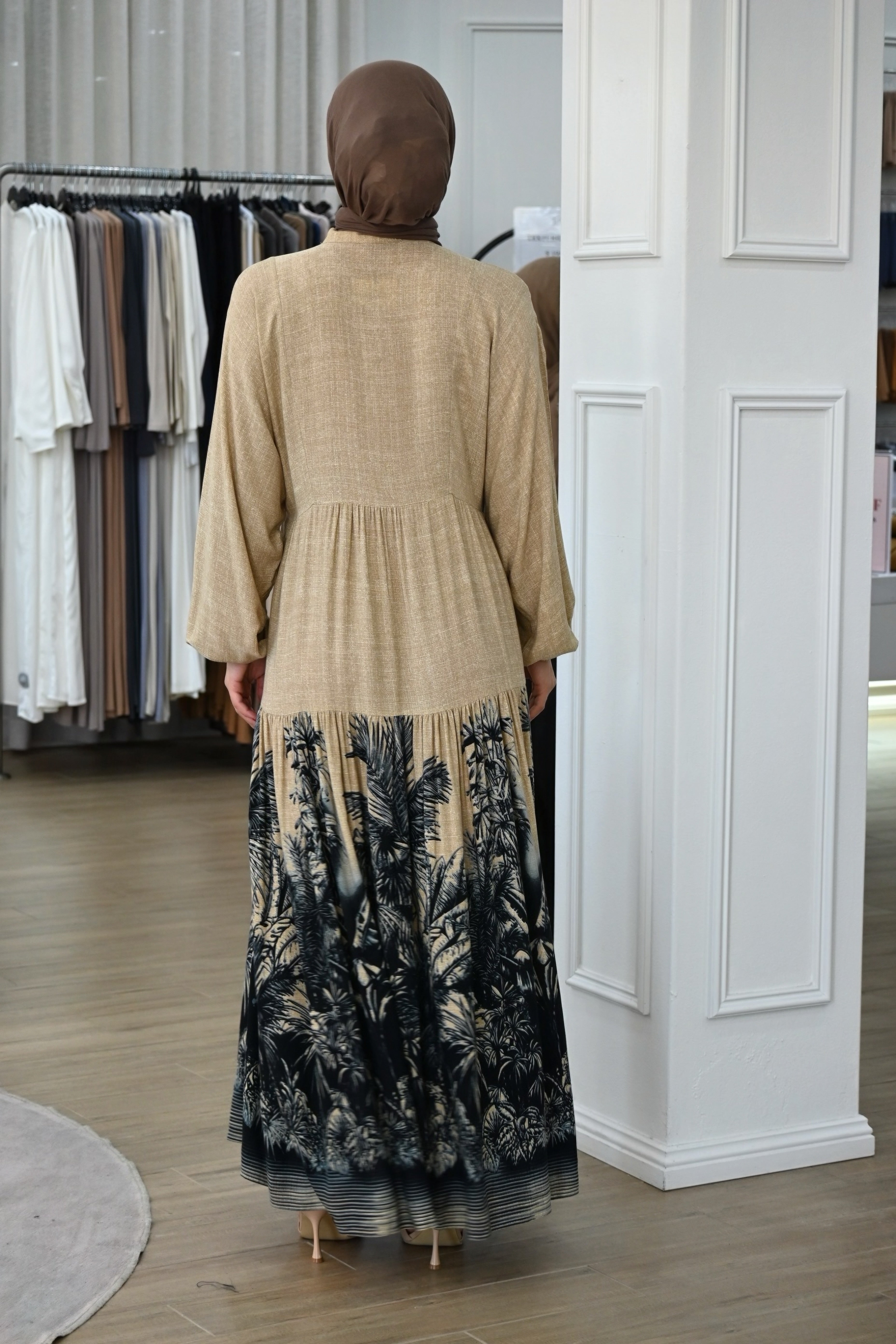 DANIA COTTON DRESS-BLACK