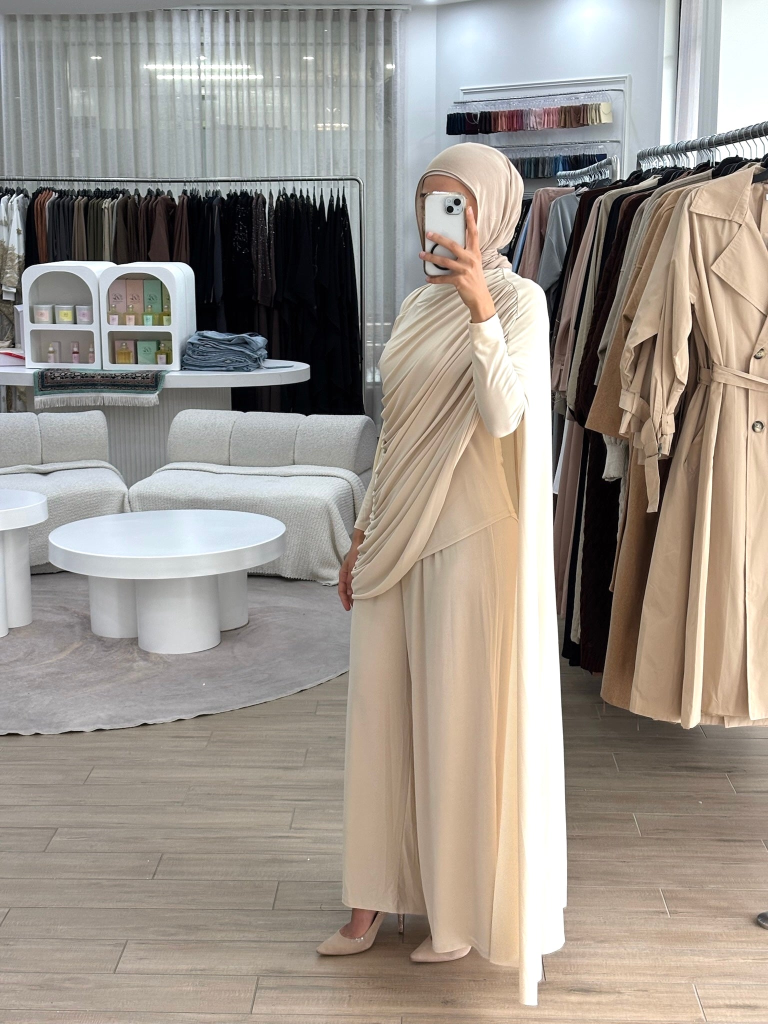 SNATCHED JERSEY SET- SAND