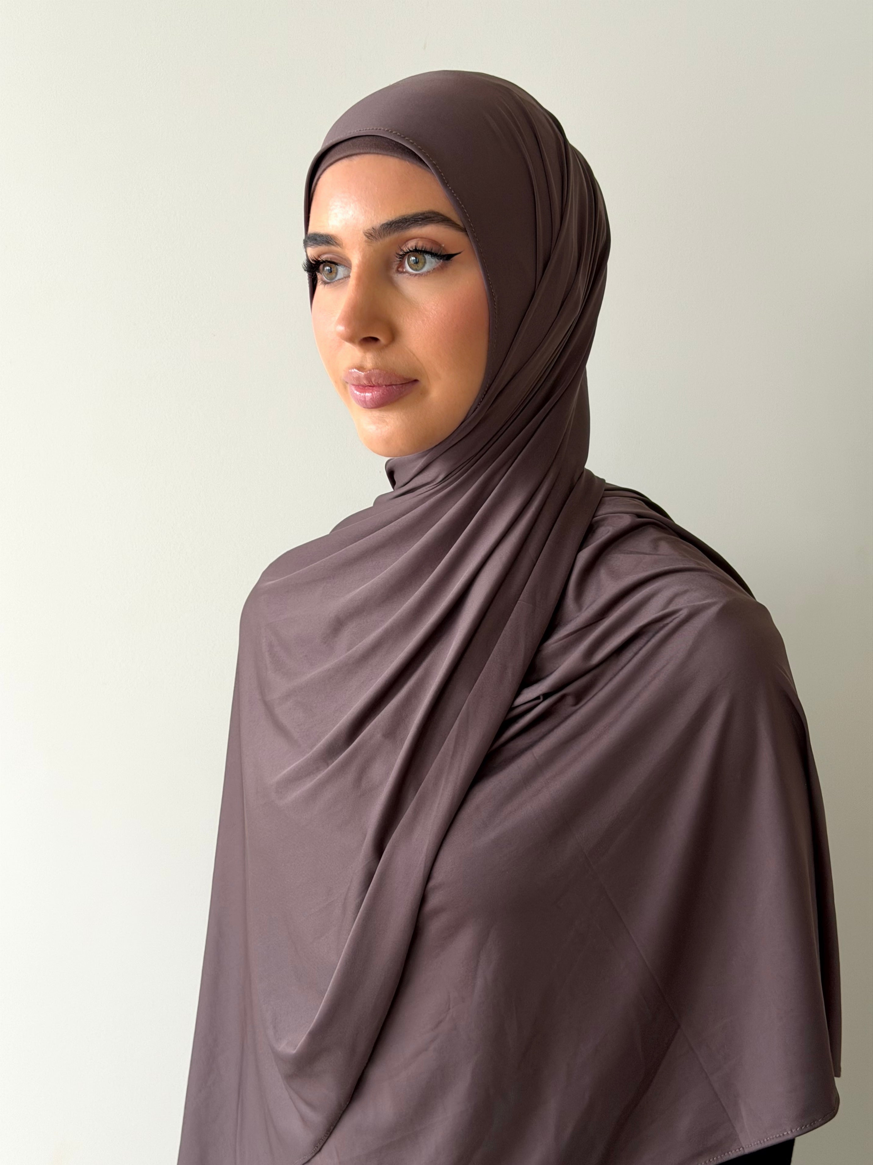 LIQUID JERSEY HIJAB- MAUVE