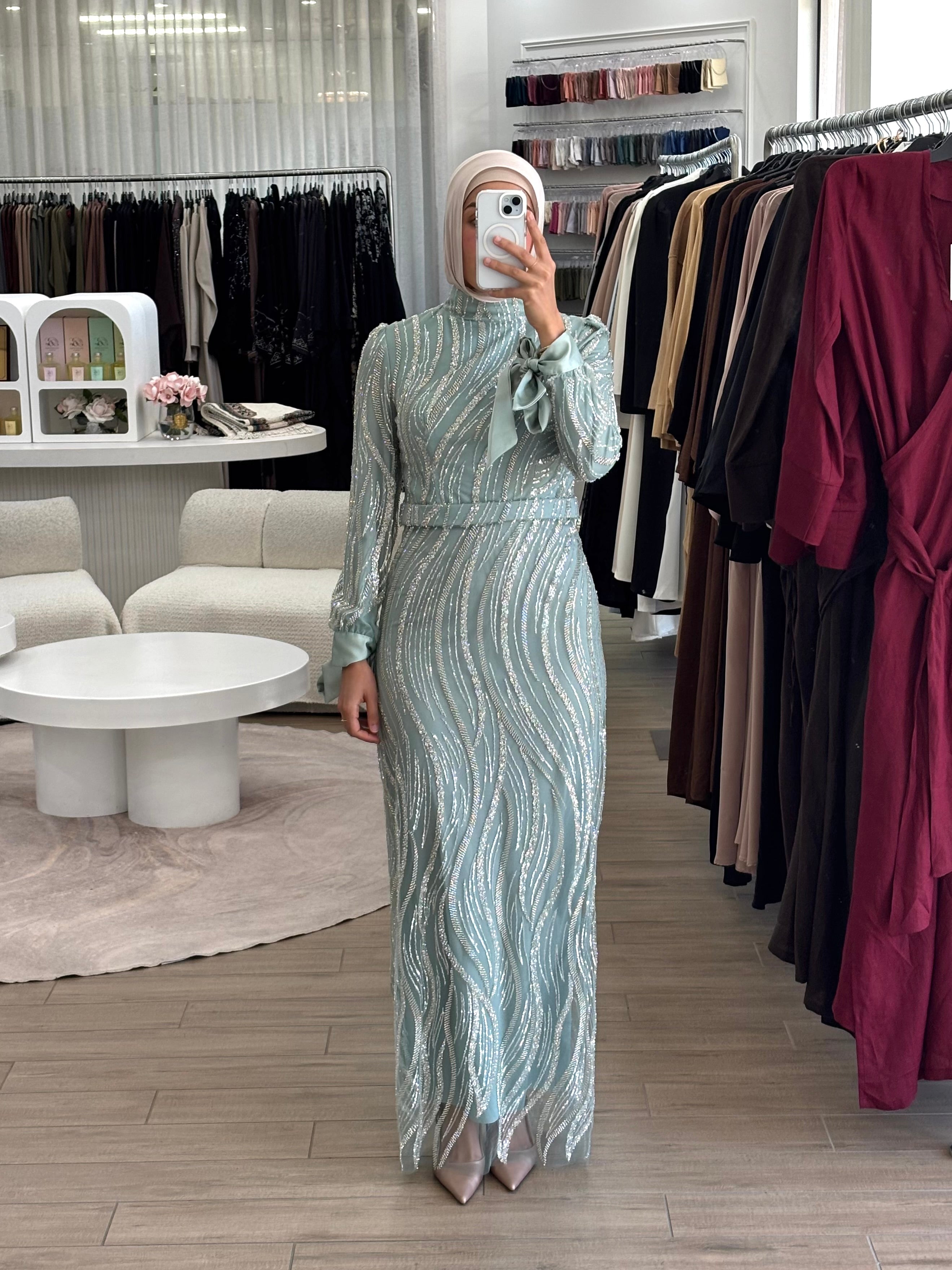 LIMA FORMAL DRESS-MINT