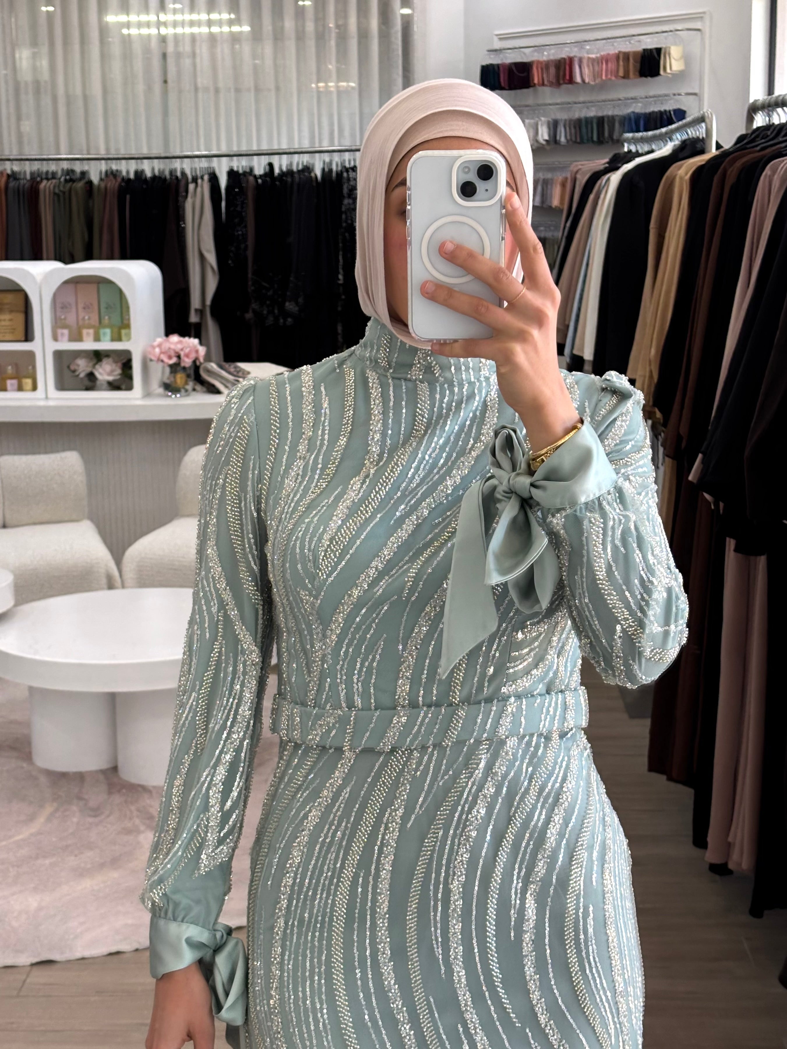 LIMA FORMAL DRESS-MINT