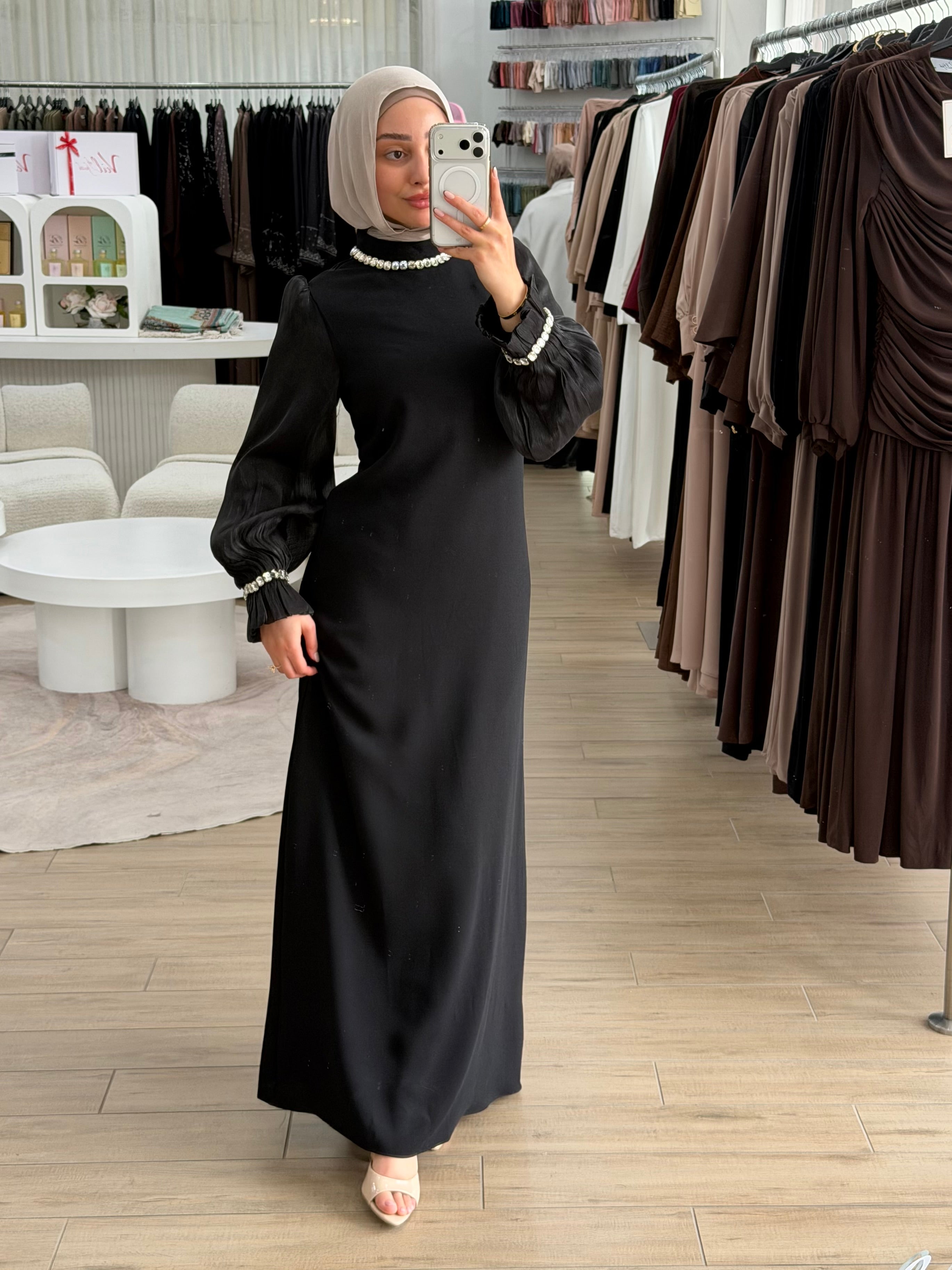 JEWEL LUXE DRESS- BLACK