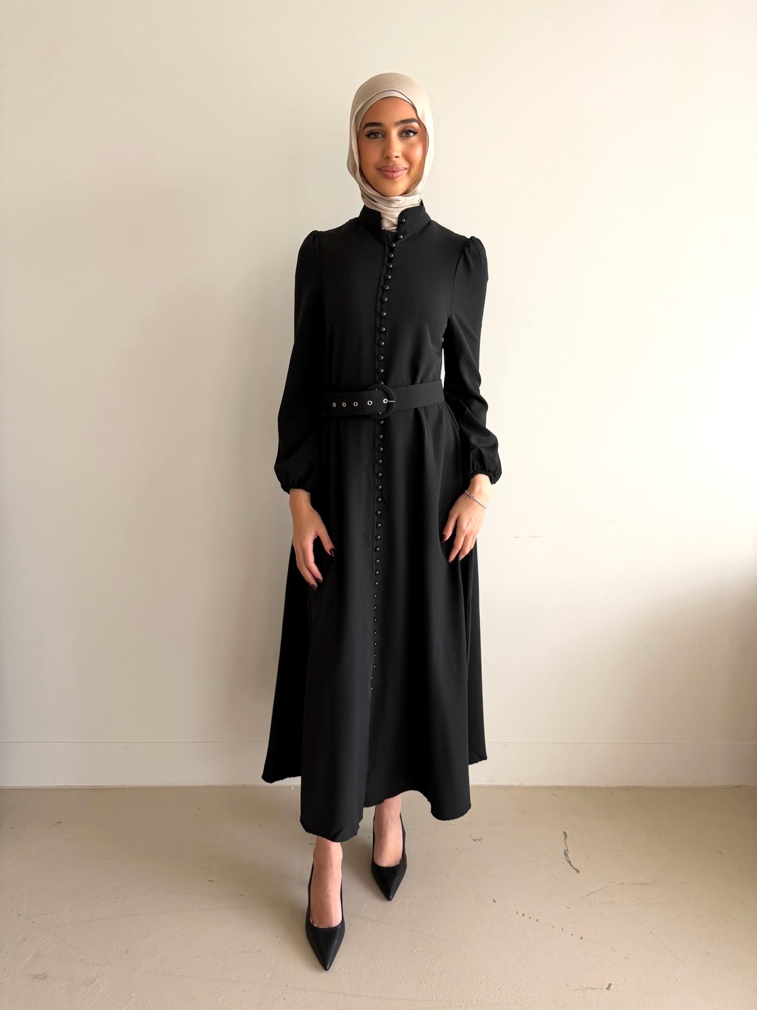 AMARA BUTTON DRESS