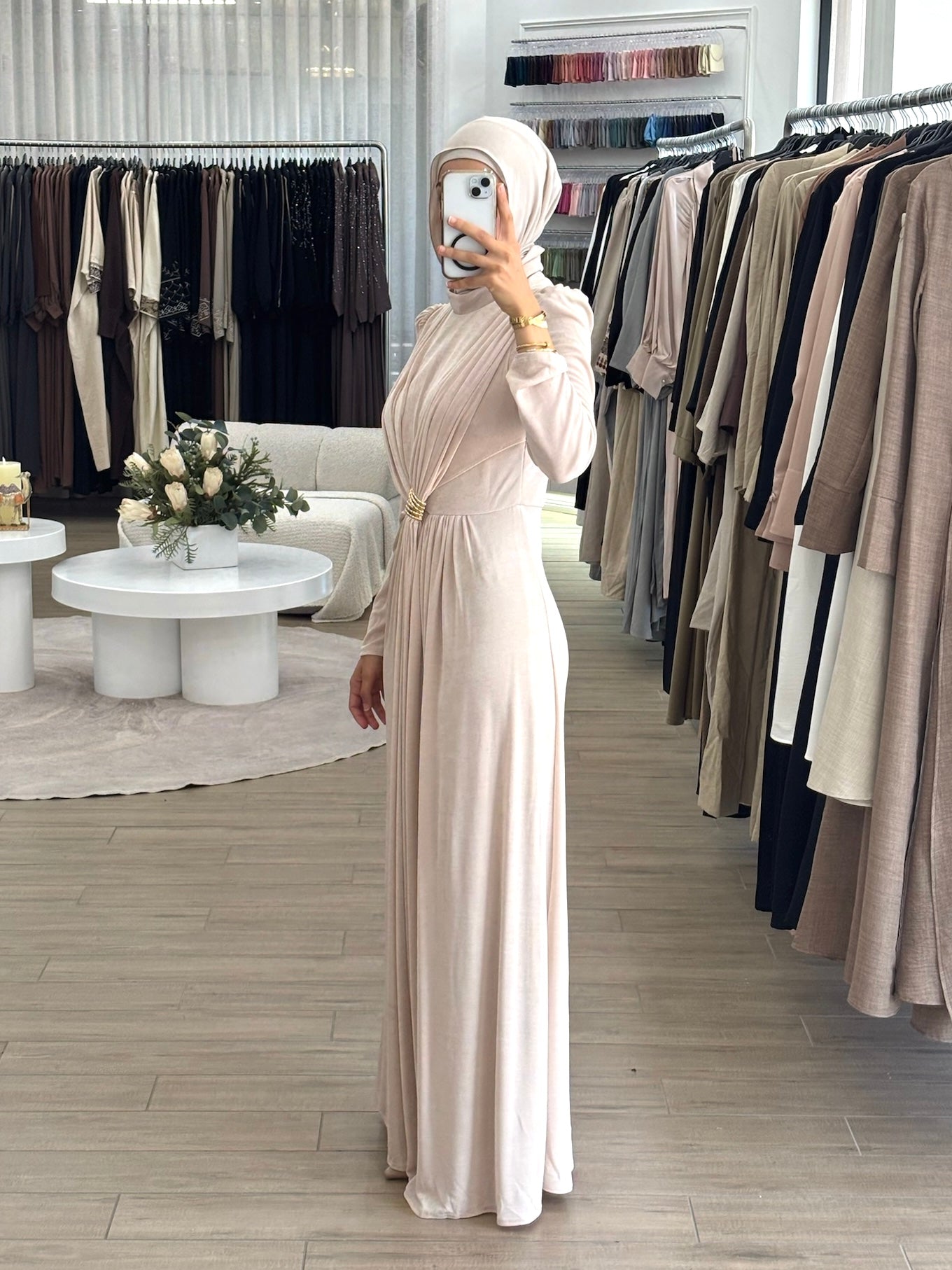 HIBA FORMAL DRESS- NUDE