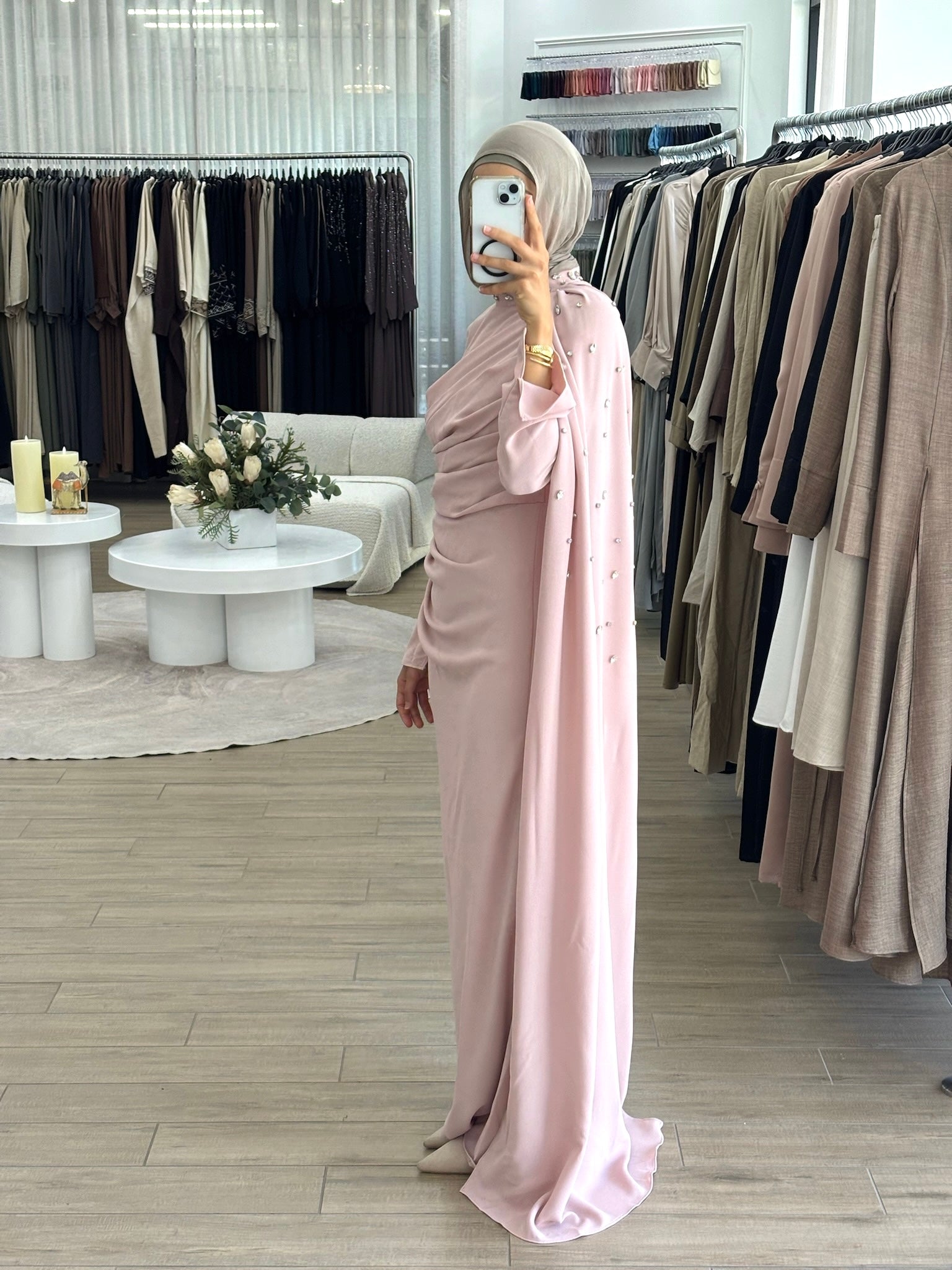 TIMELESS DRAPE DRESS- PINK