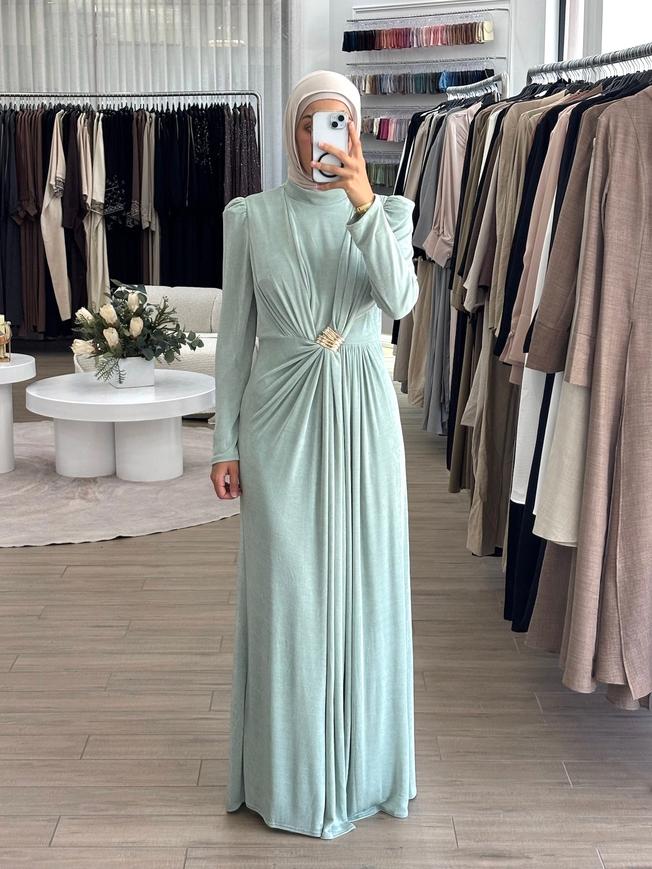 HIBA FORMAL DRESS-MINT