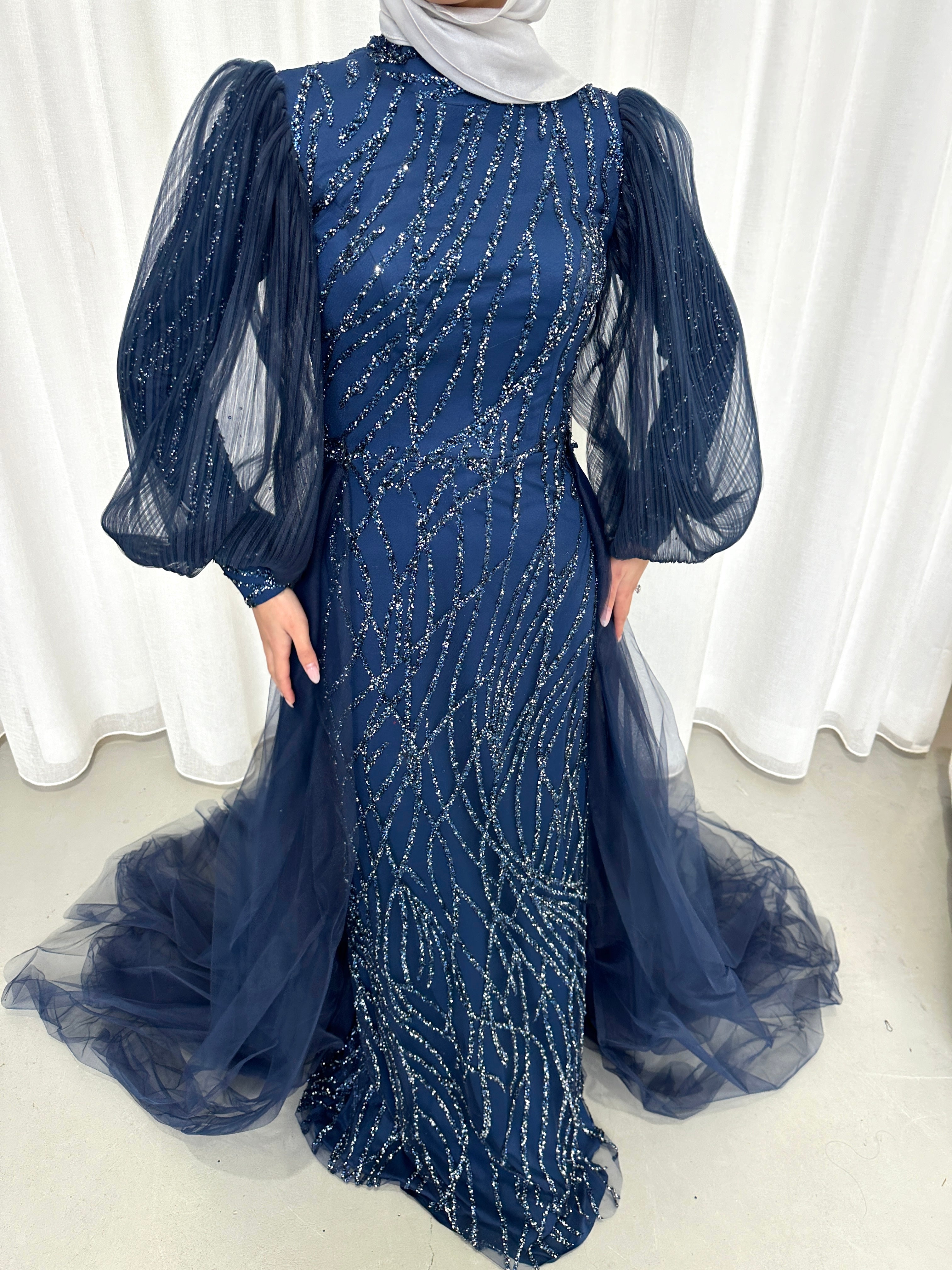 DANIA FORMAL GOWN - NAVY