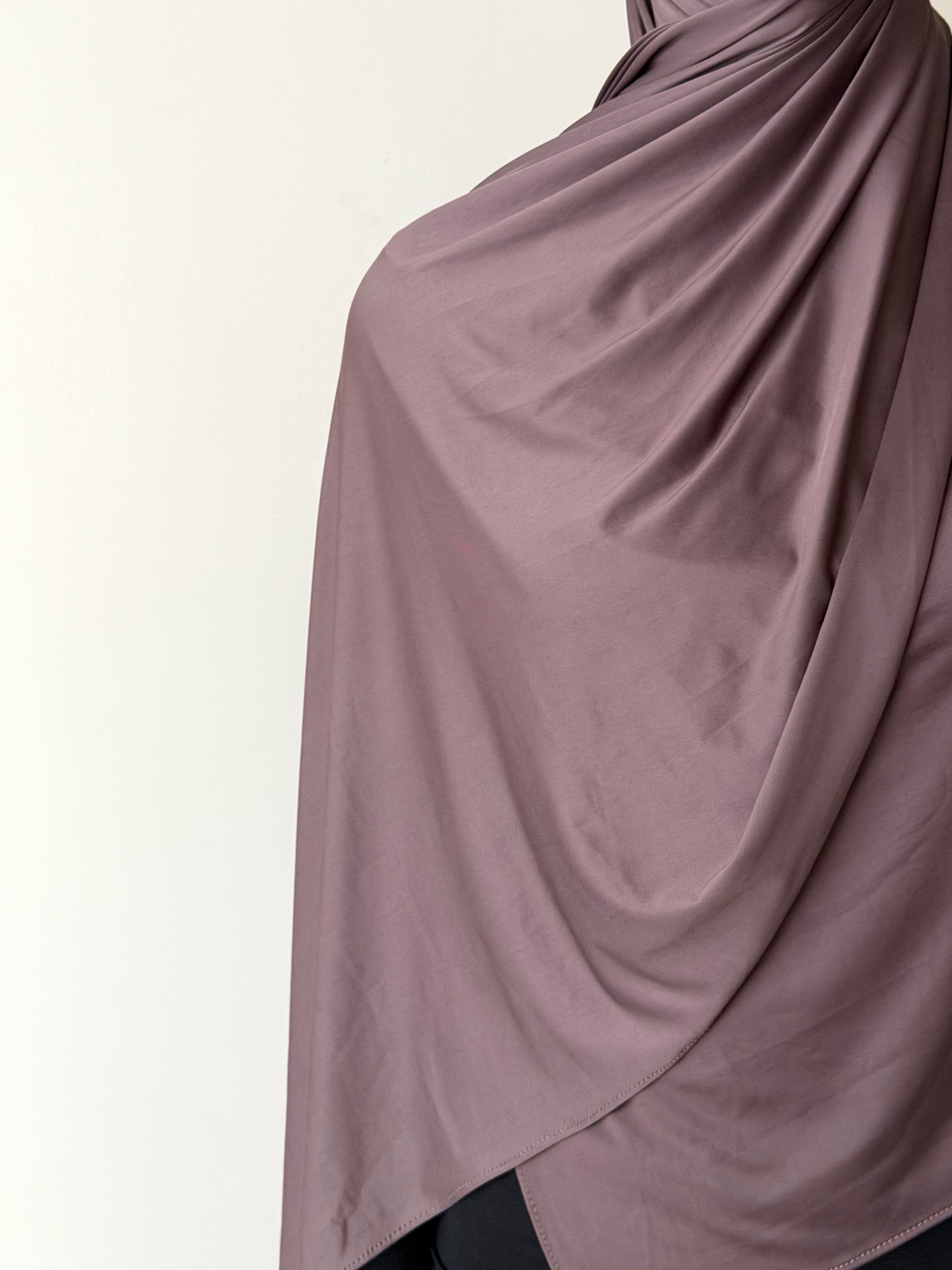 LIQUID JERSEY HIJAB- MAUVE
