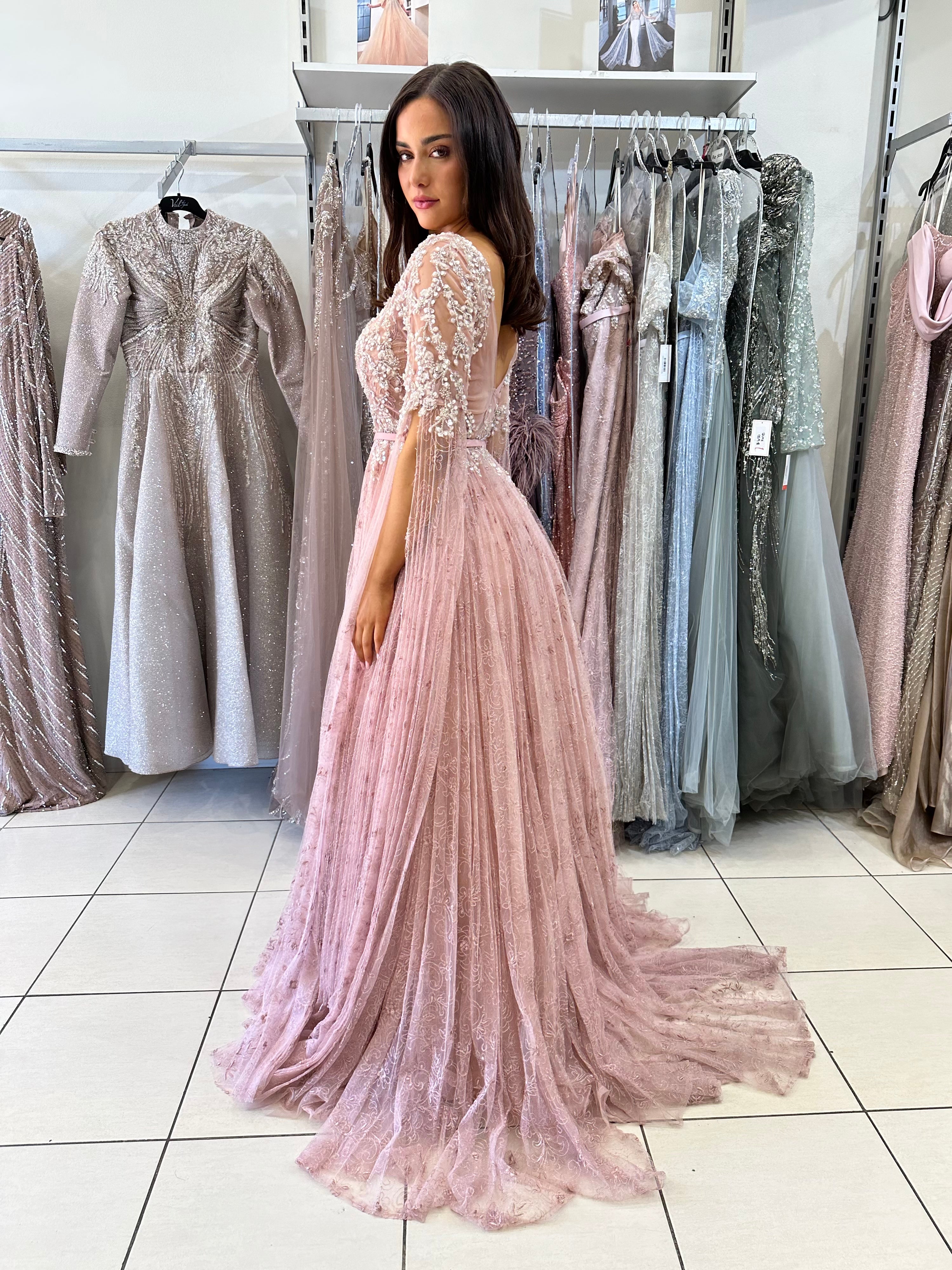 RAZAN BEADED HIRE GOWN