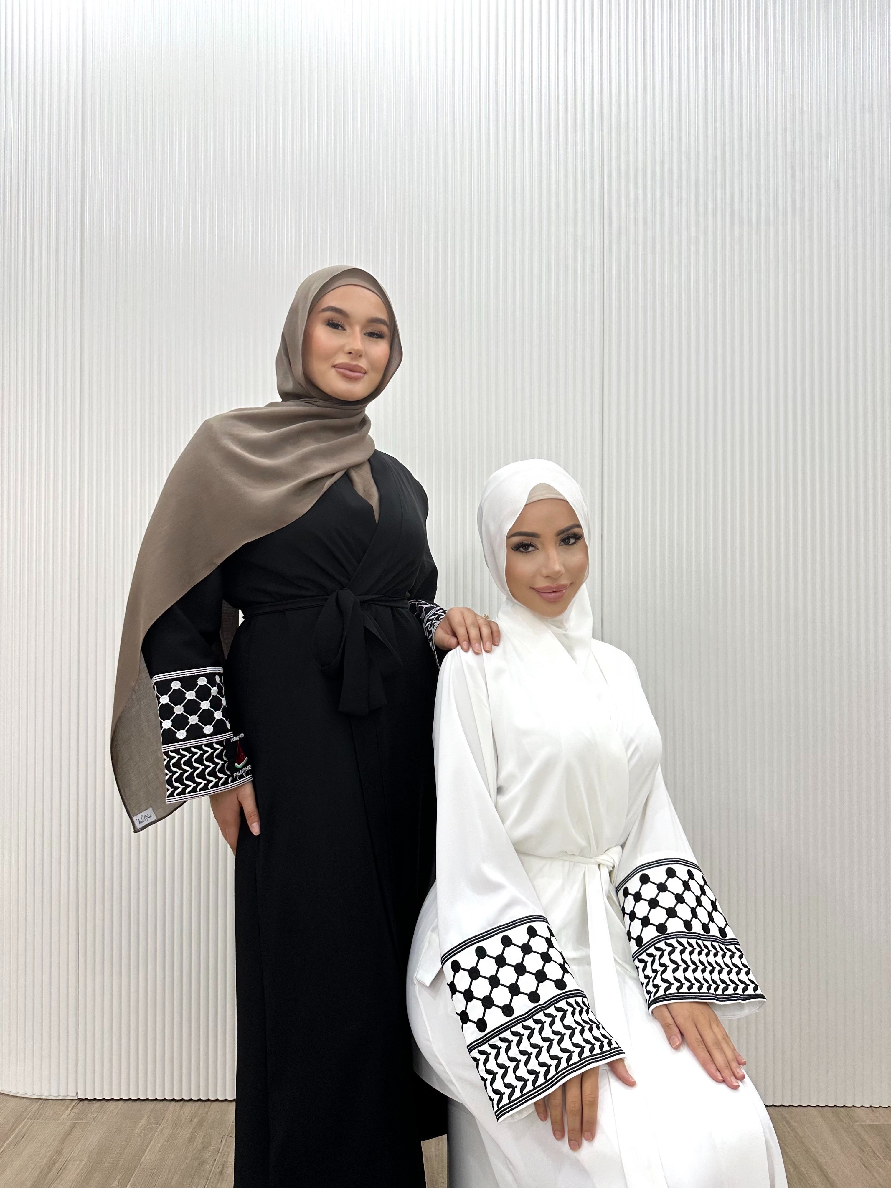KEFFIYEH SLEEVE ABAYA