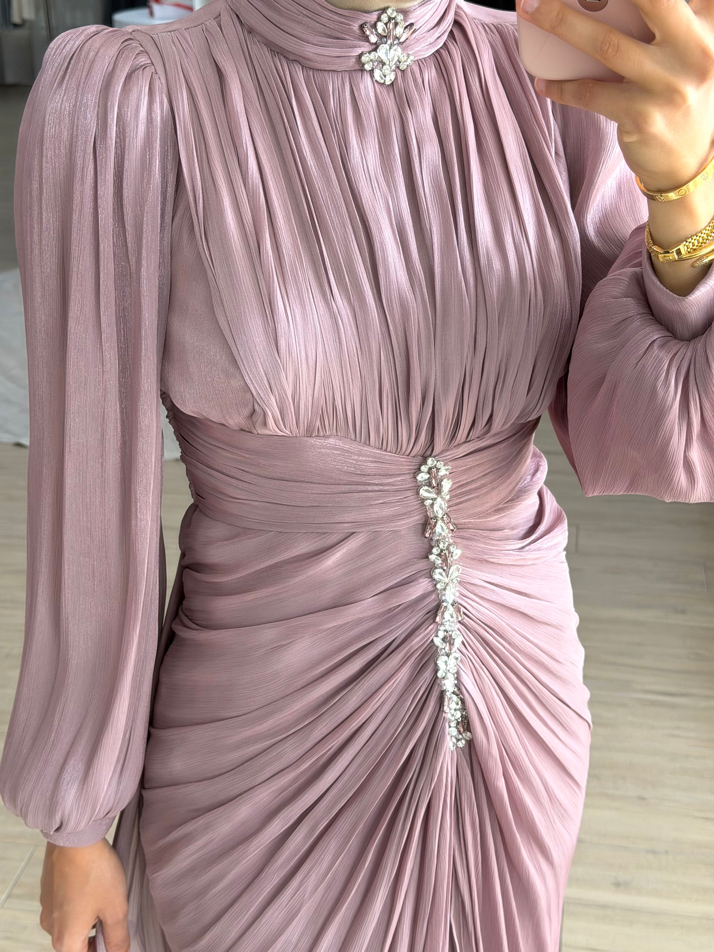 JANAN FORMAL DRESS - MAUVE