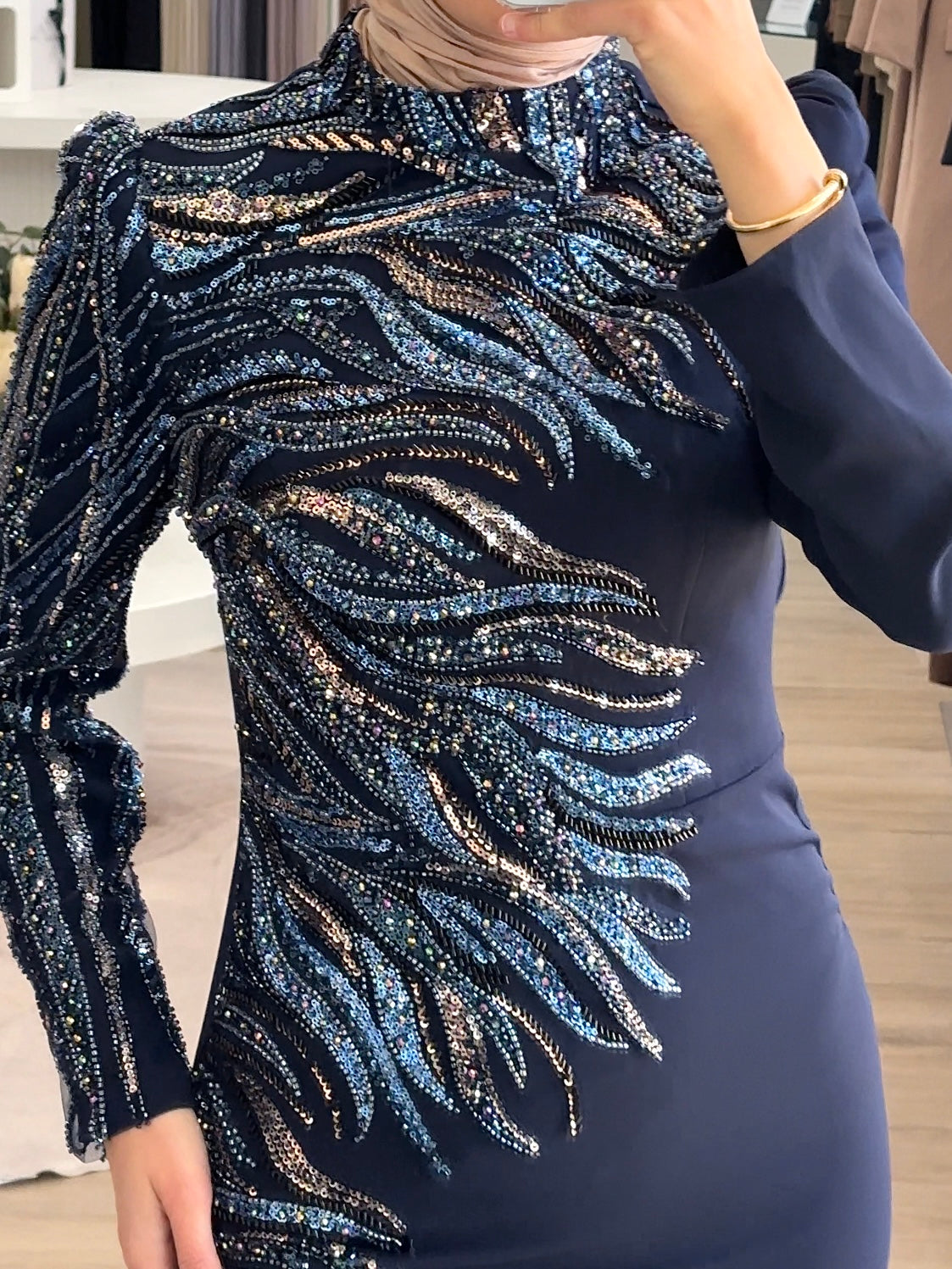 AZURE RADIANCE GOWN