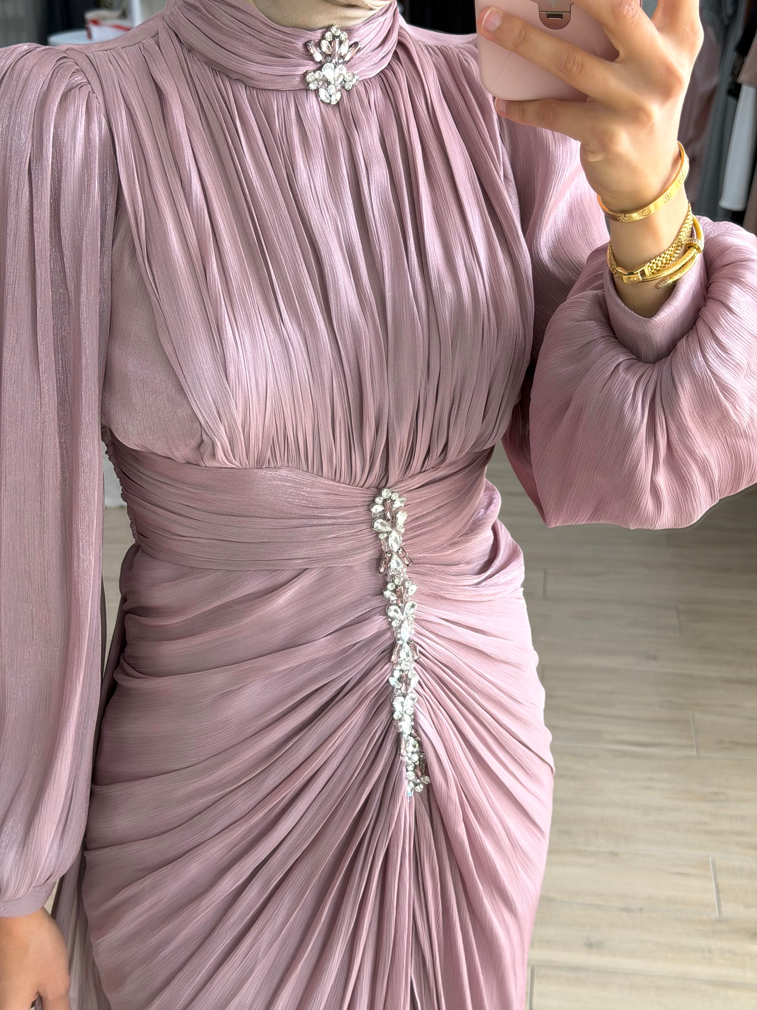 JANAN FORMAL DRESS - MAUVE