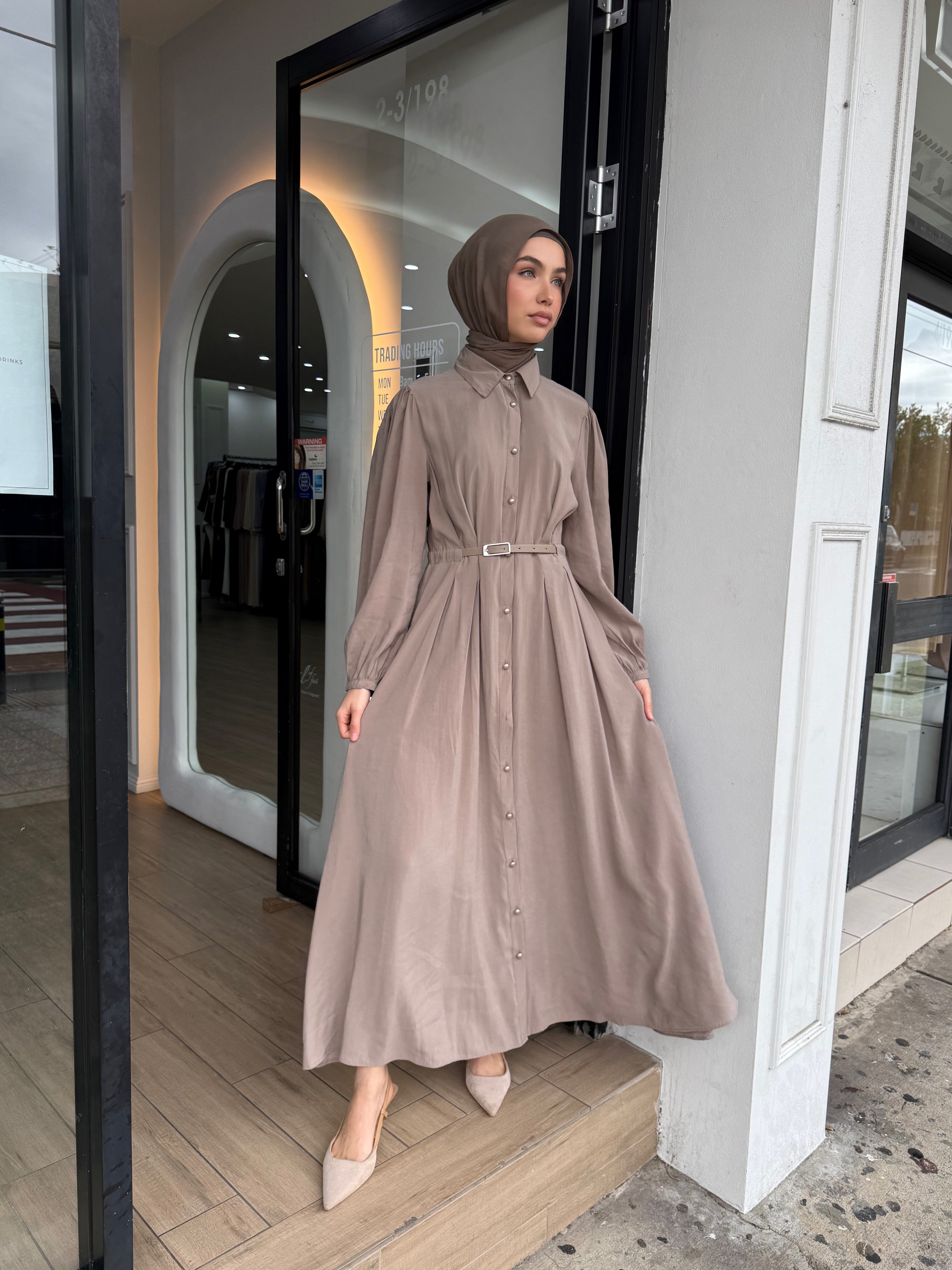 MIRA BELTED DRESS