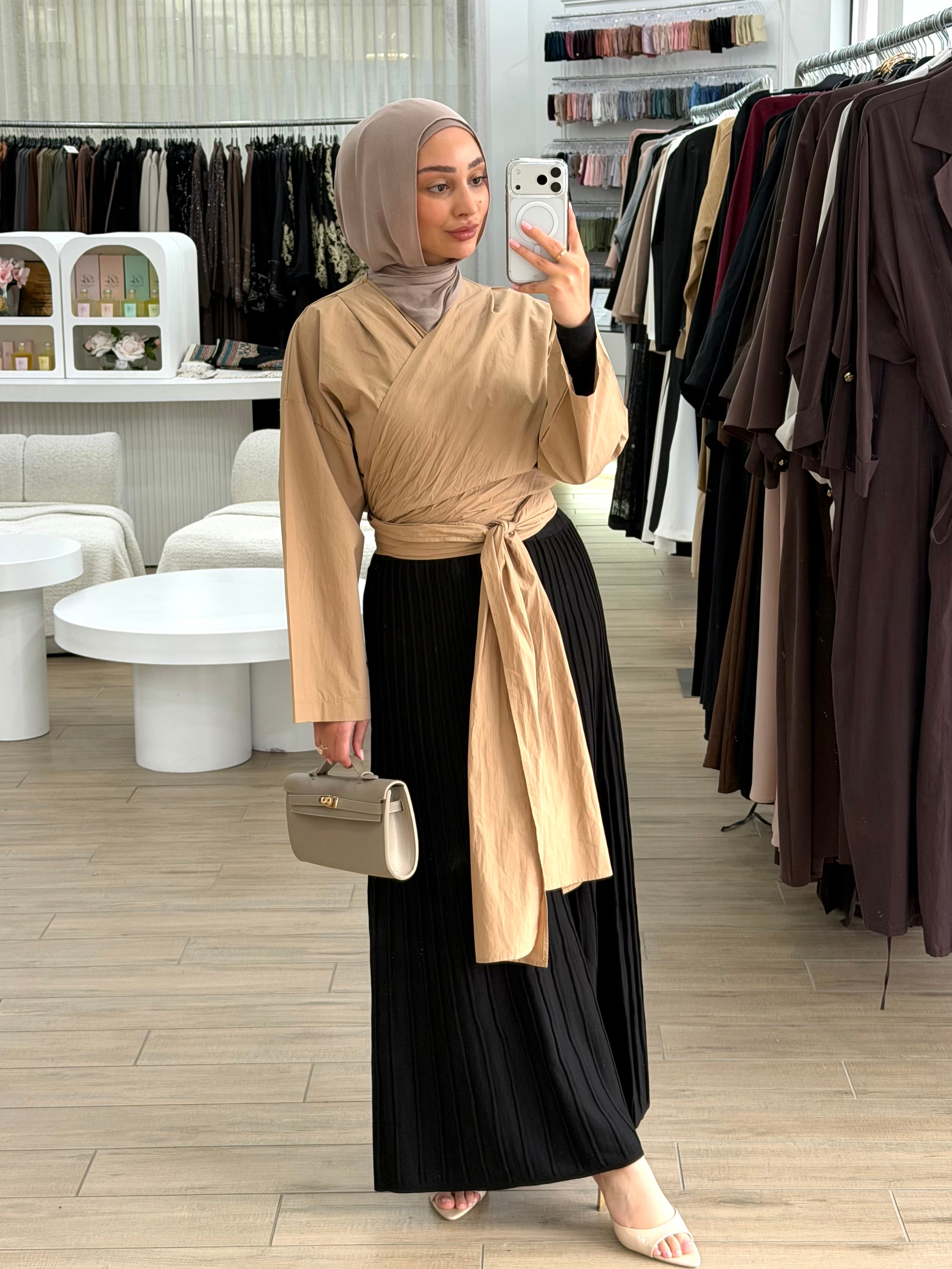 CLASSIC RIBBED KNIT SKIRT