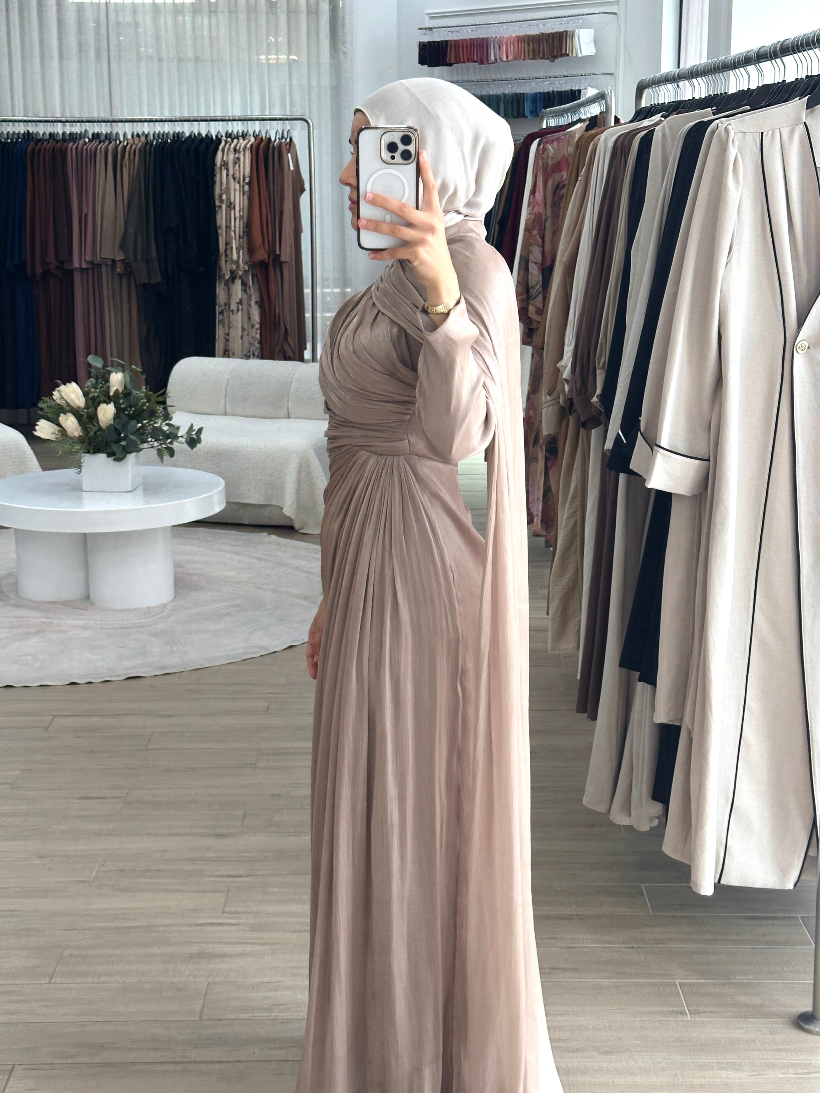 INAYA FORMAL DRESS- MOCHA