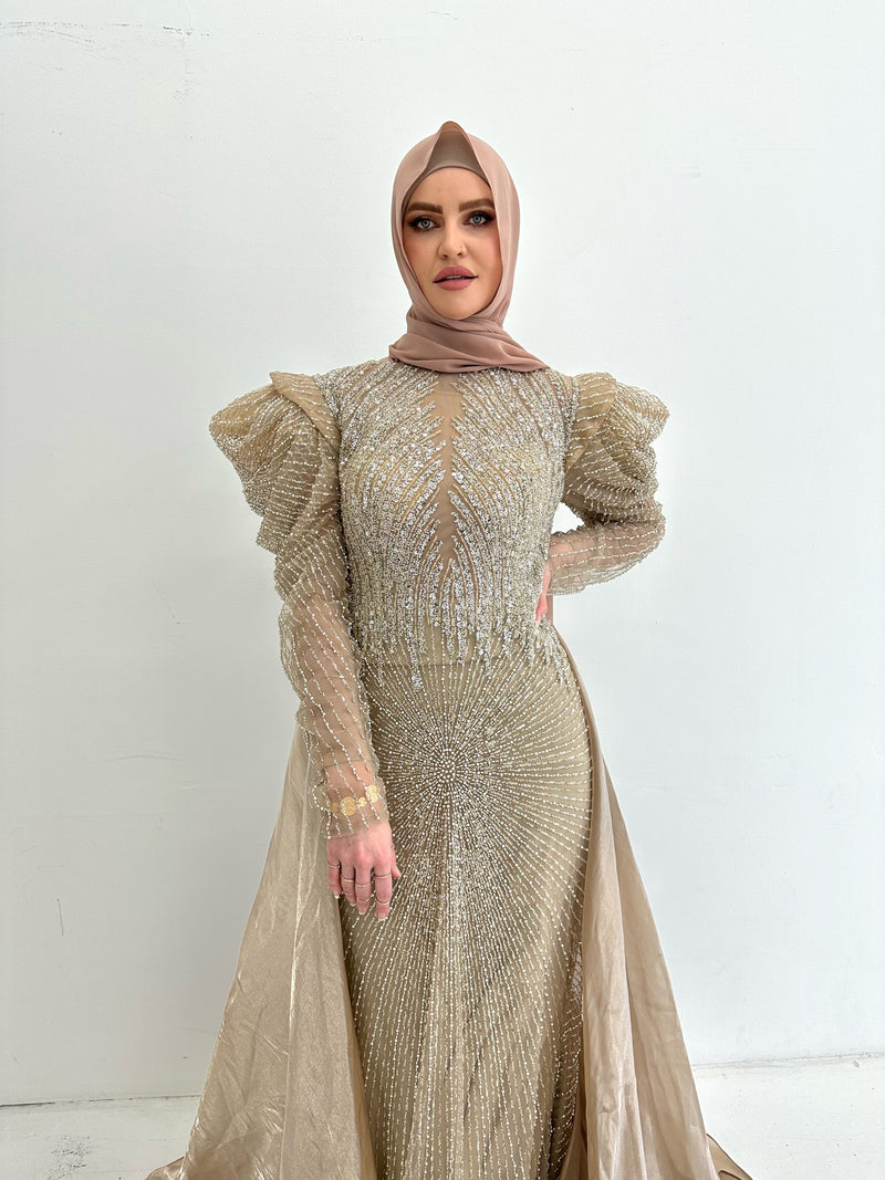 MALAK BEADED GOWN
