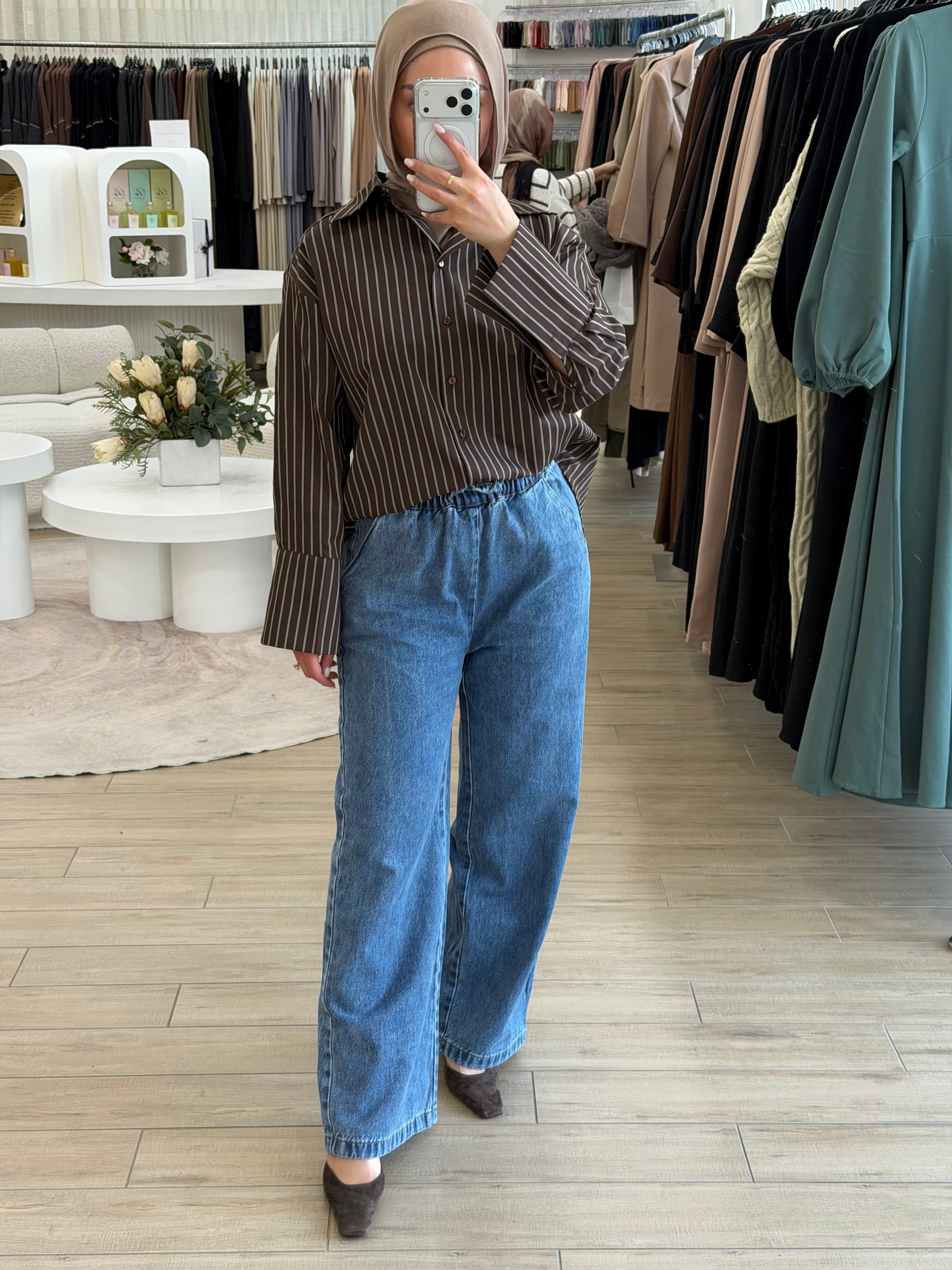 STRAIGHT FLOW DENIM PANT