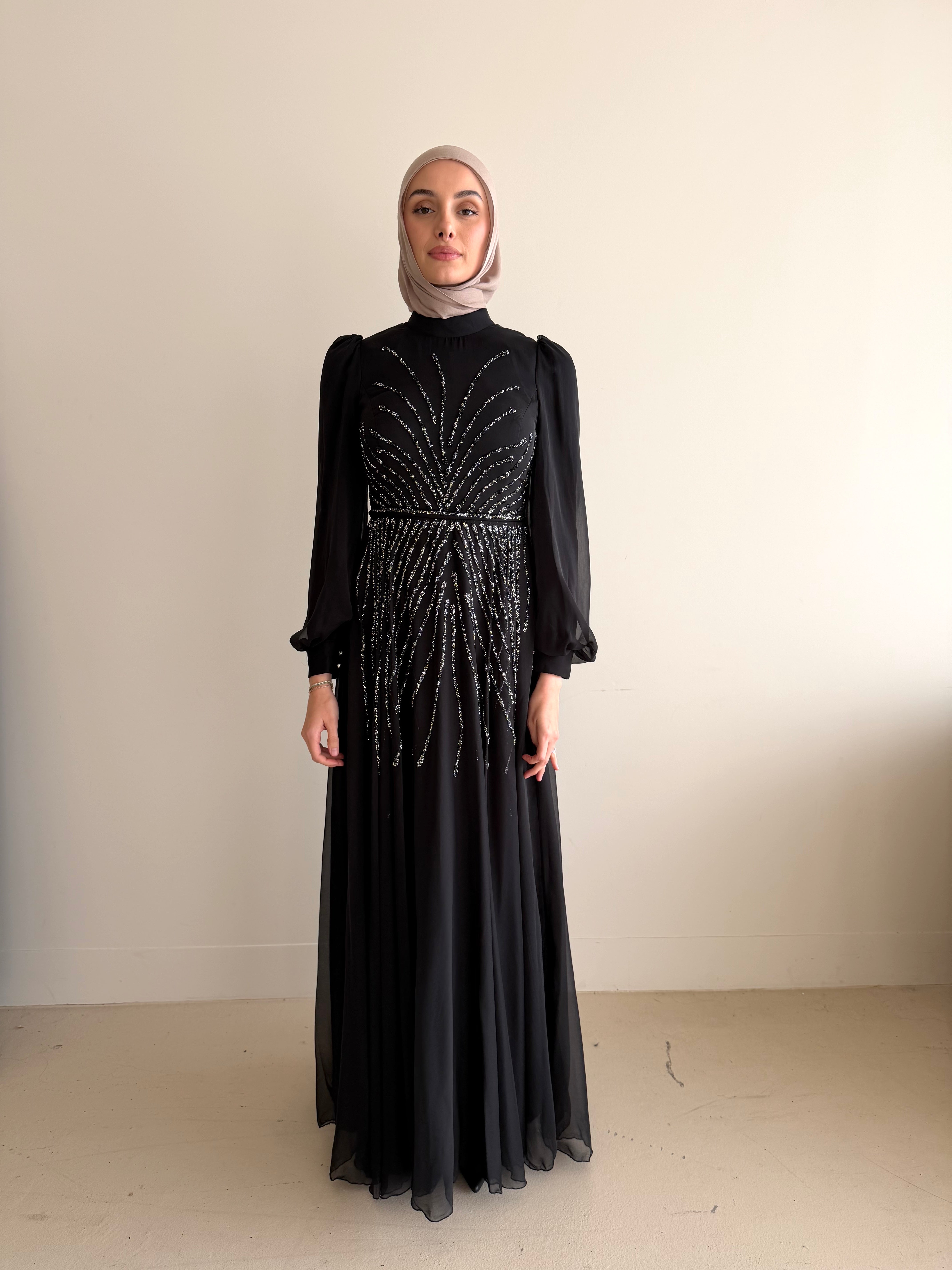 LORENA FORMAL DRESS- BLACK