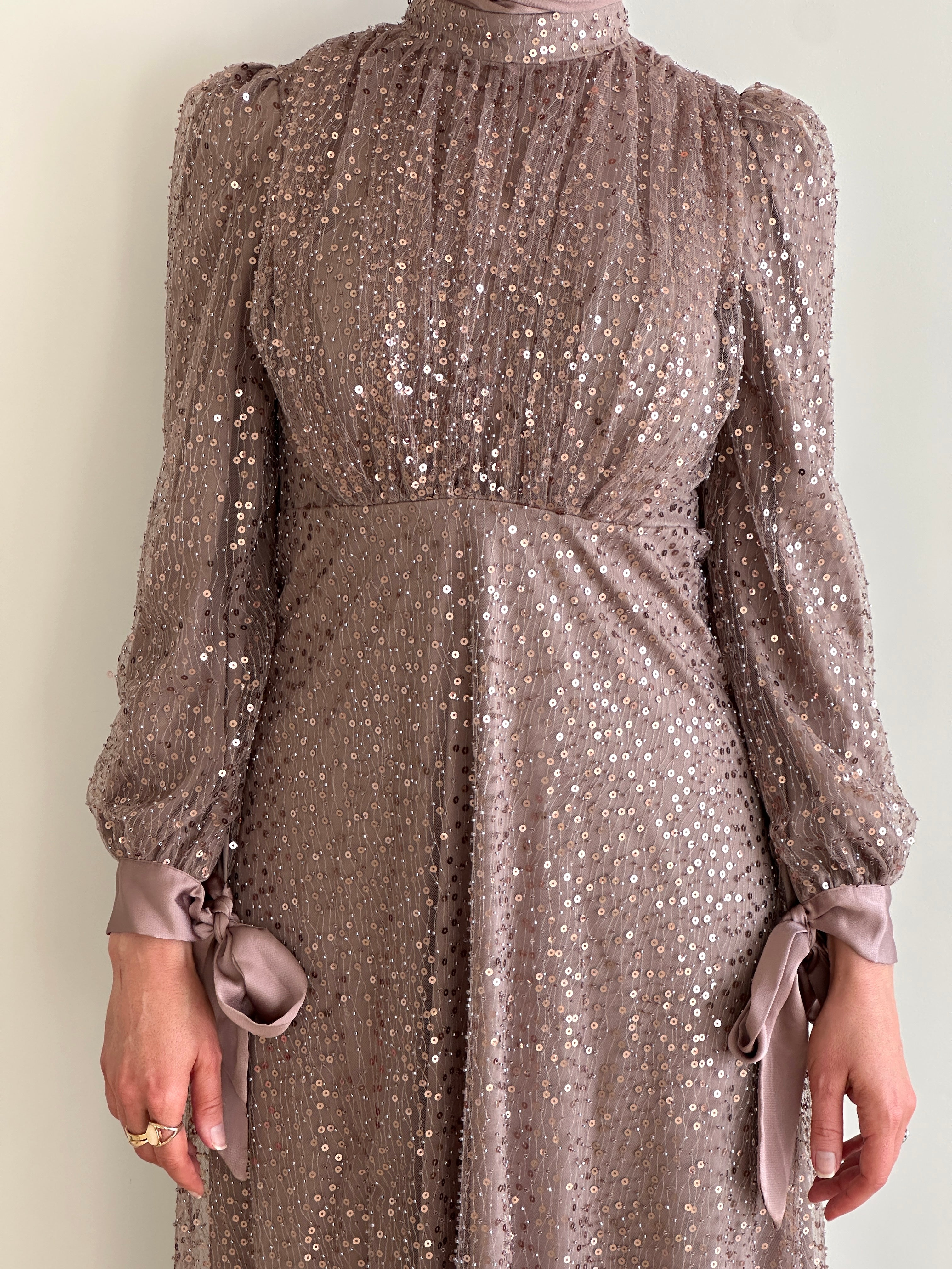 JANA FORMAL DRESS- MOCHA