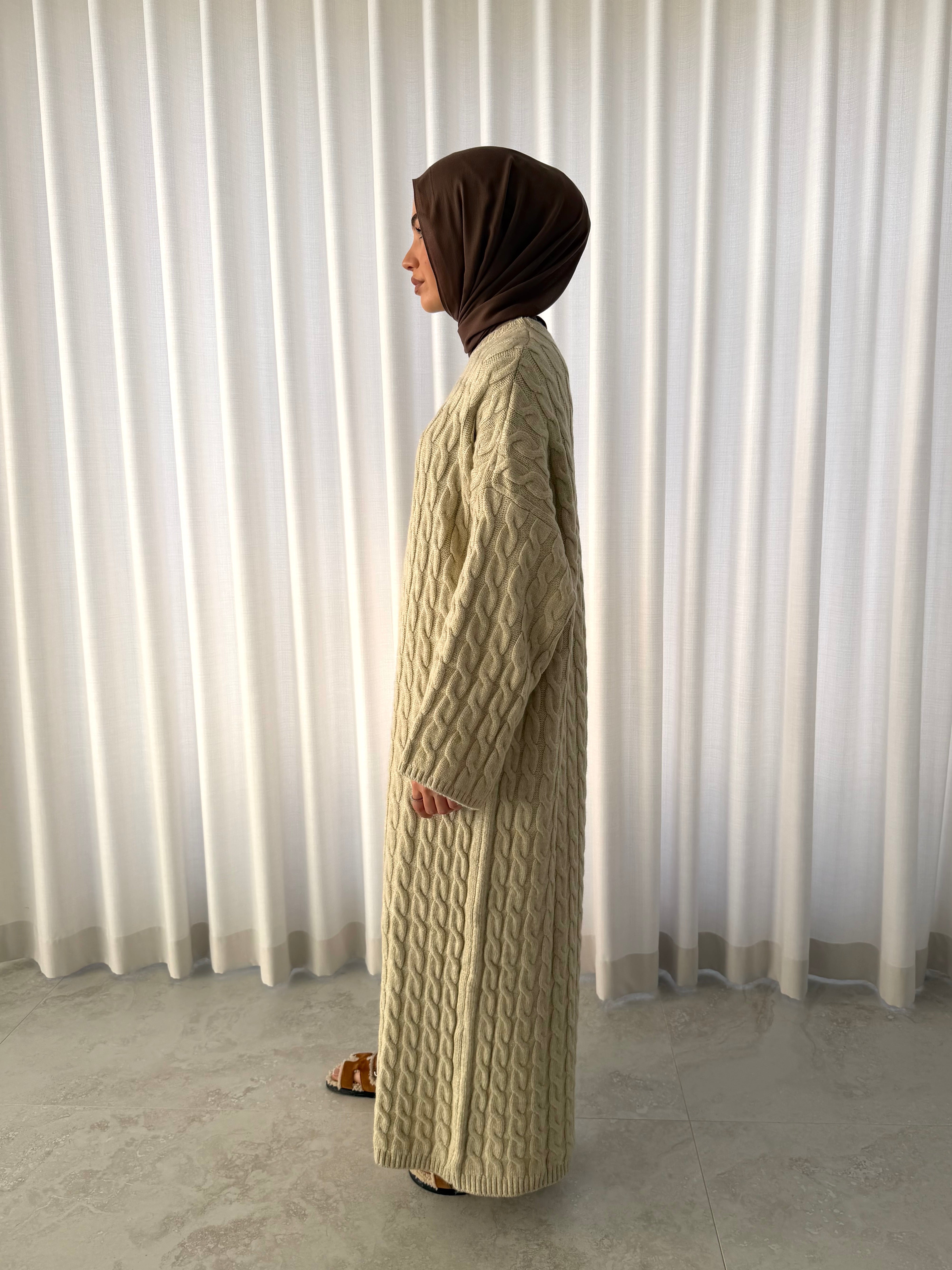 CABLE WOOL DRESS