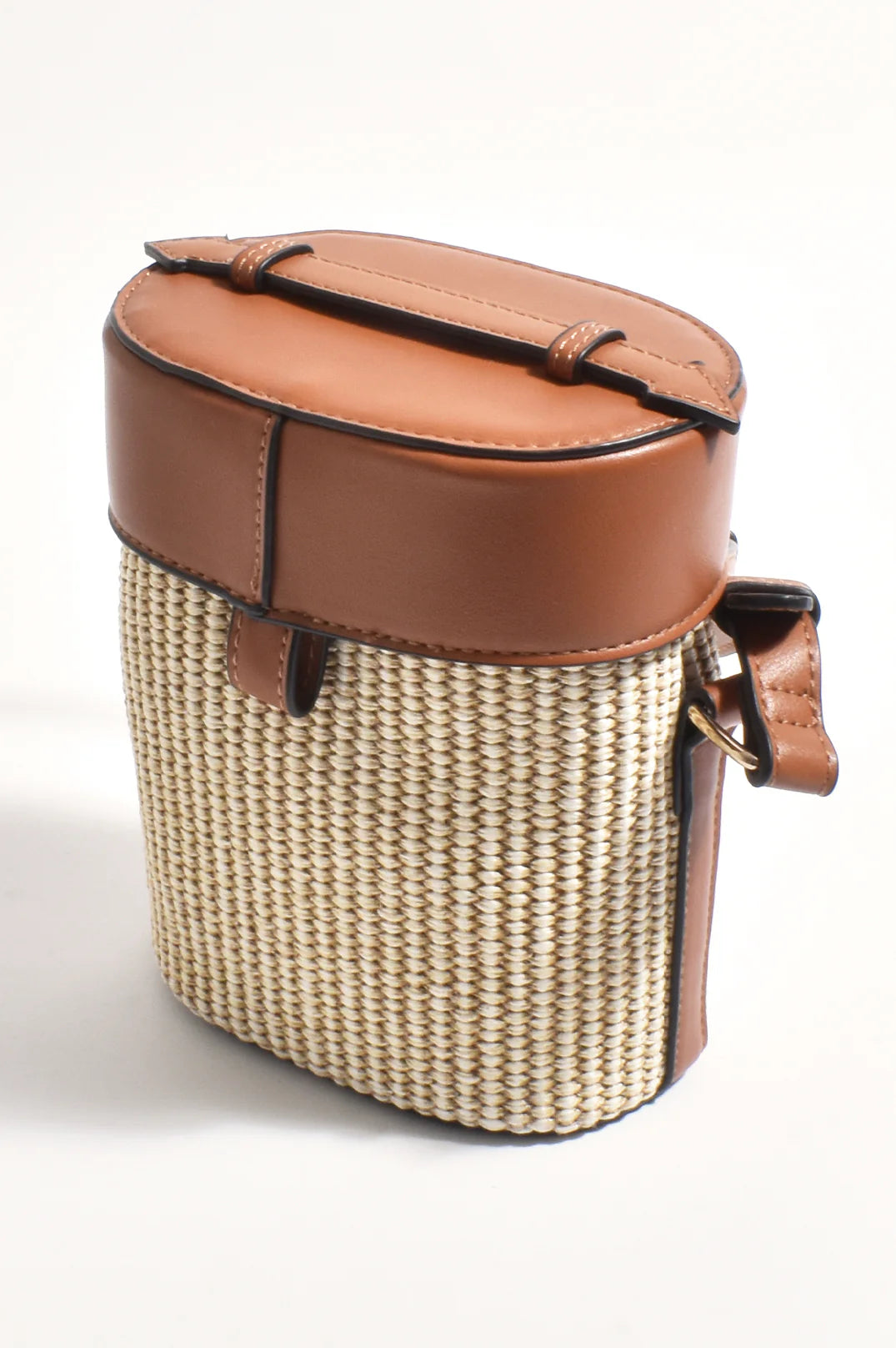 ROSA BASKET BAG- TAN