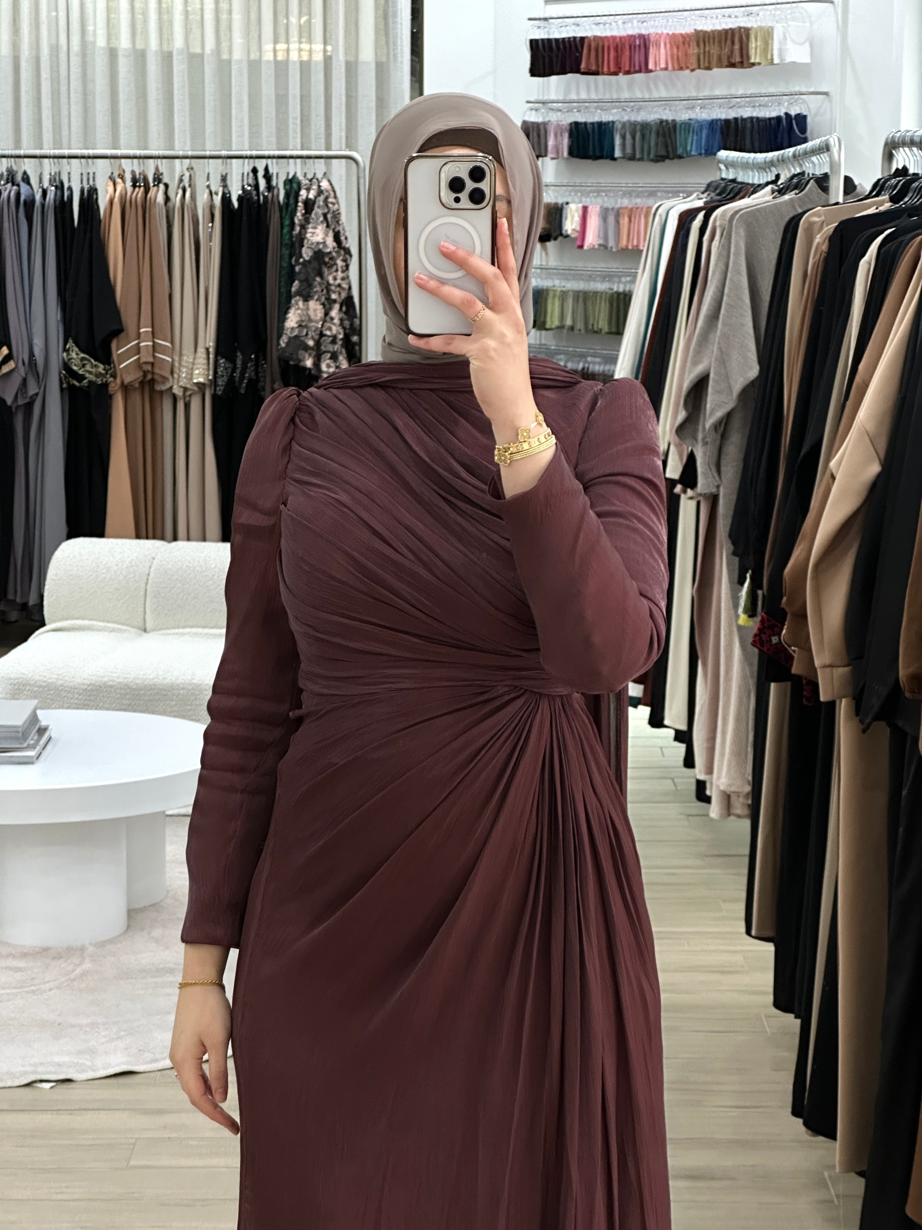 INAYA FORMAL DRESS- WINE