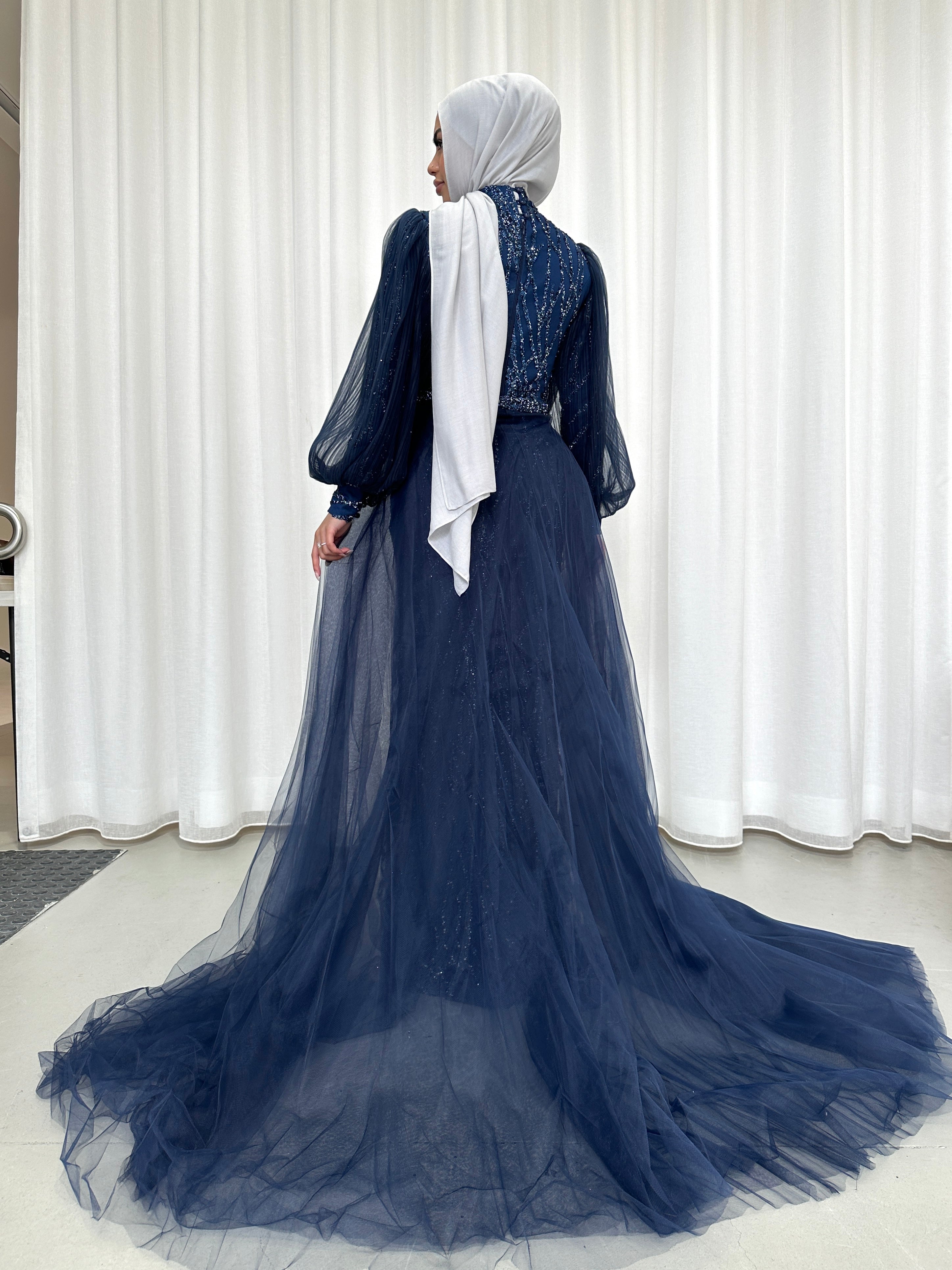 DANIA FORMAL GOWN - NAVY