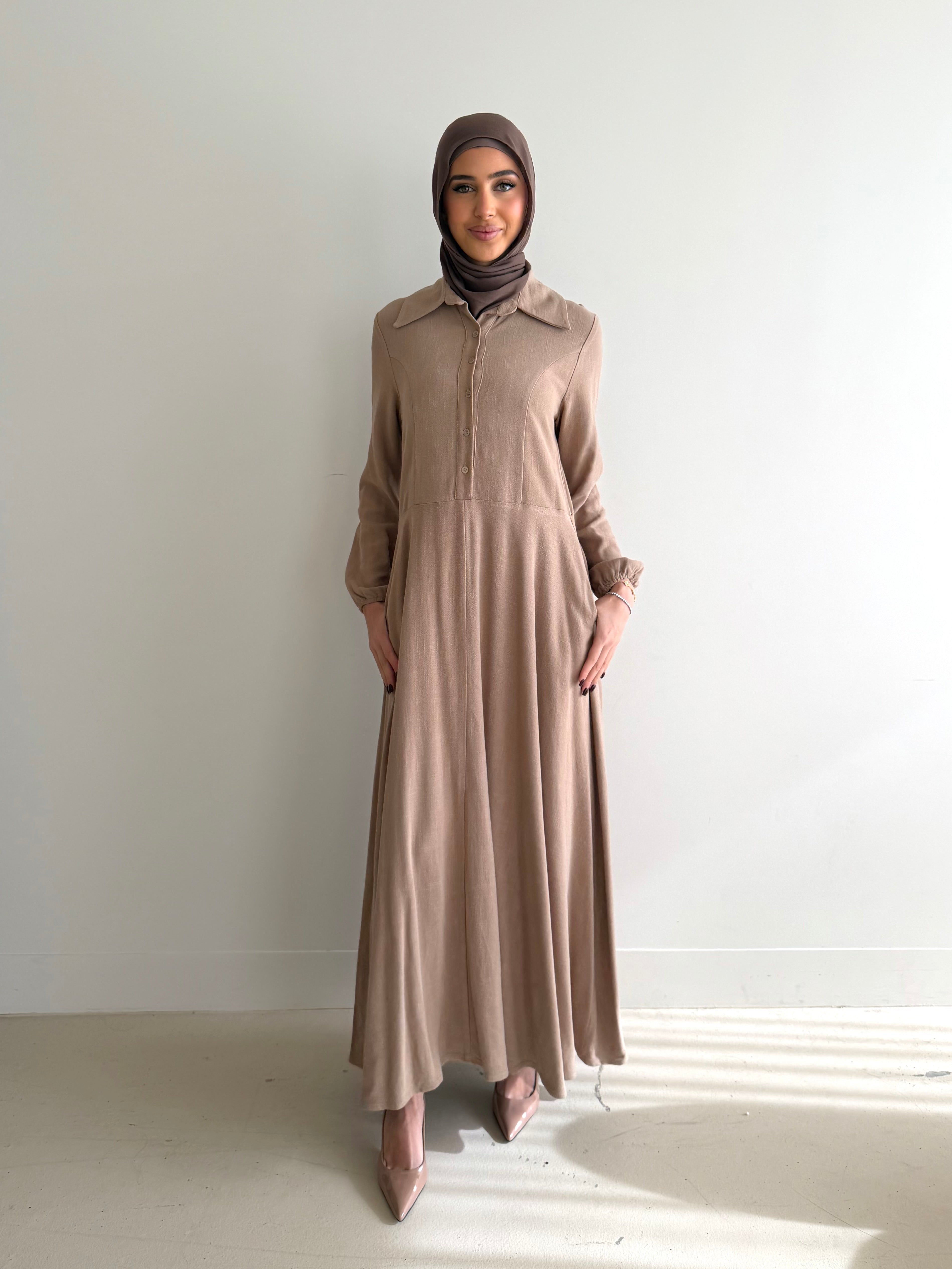 YASMINA LINEN DRESS
