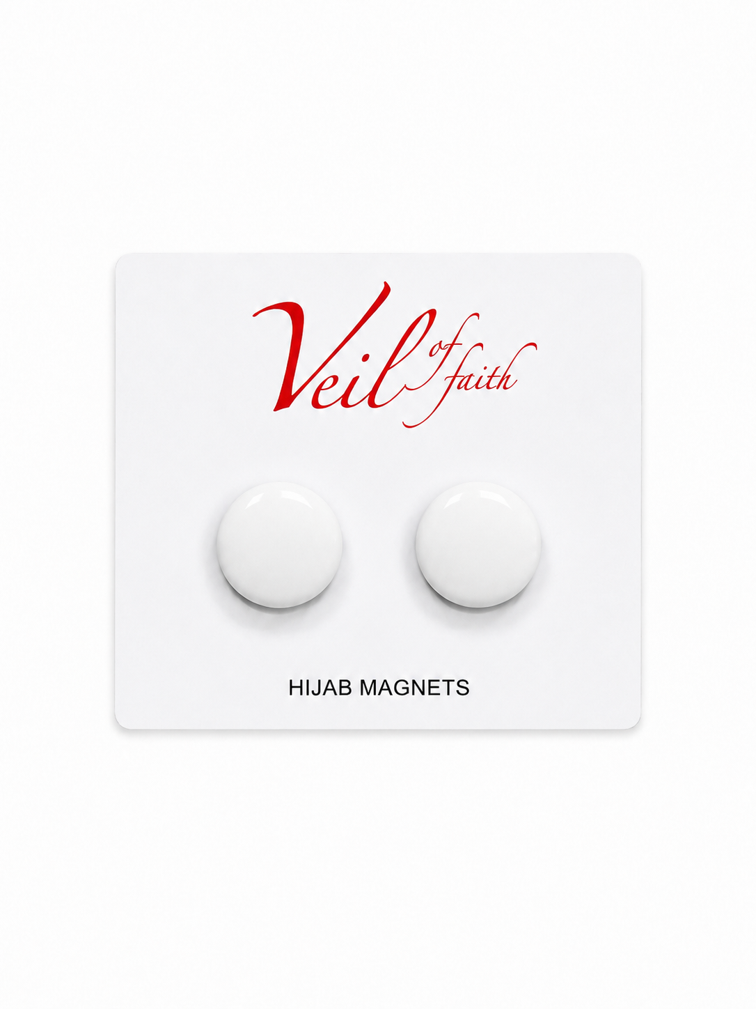HIJAB MAGNETS 2PK - WHITE