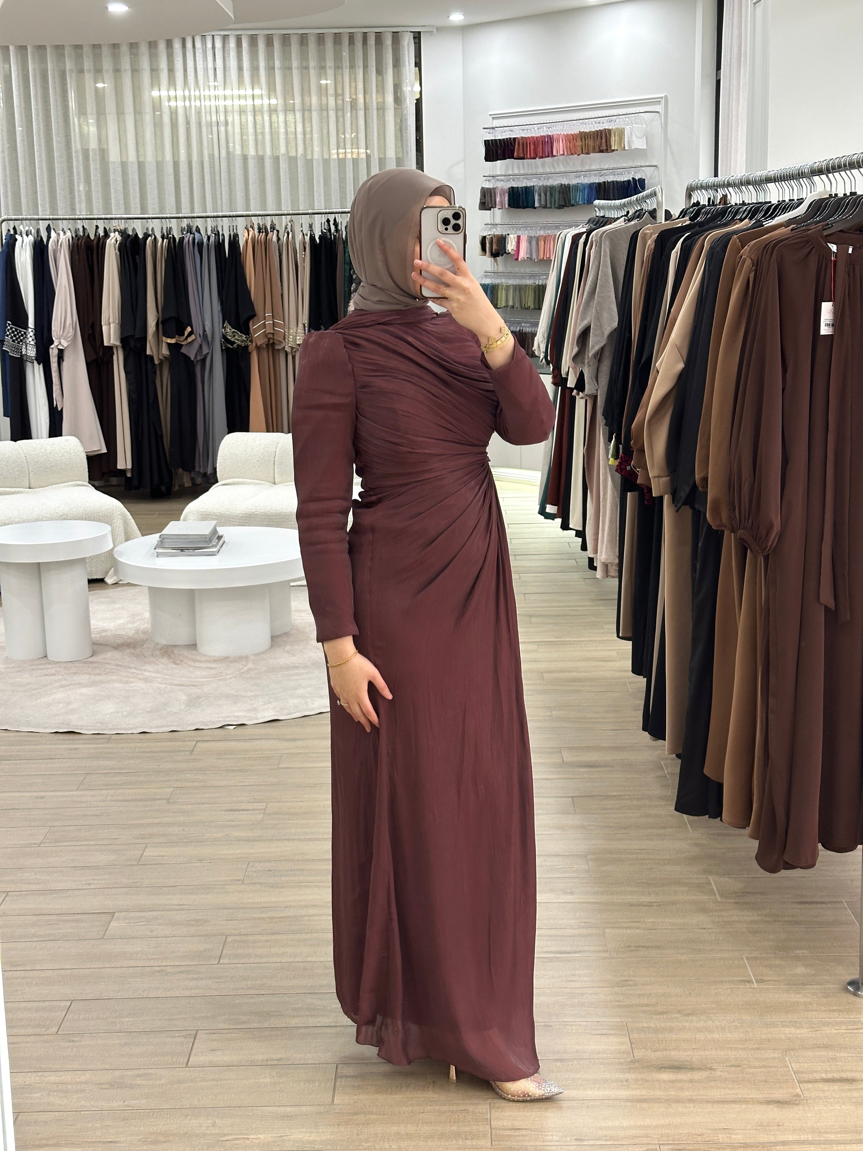 INAYA FORMAL DRESS- WINE