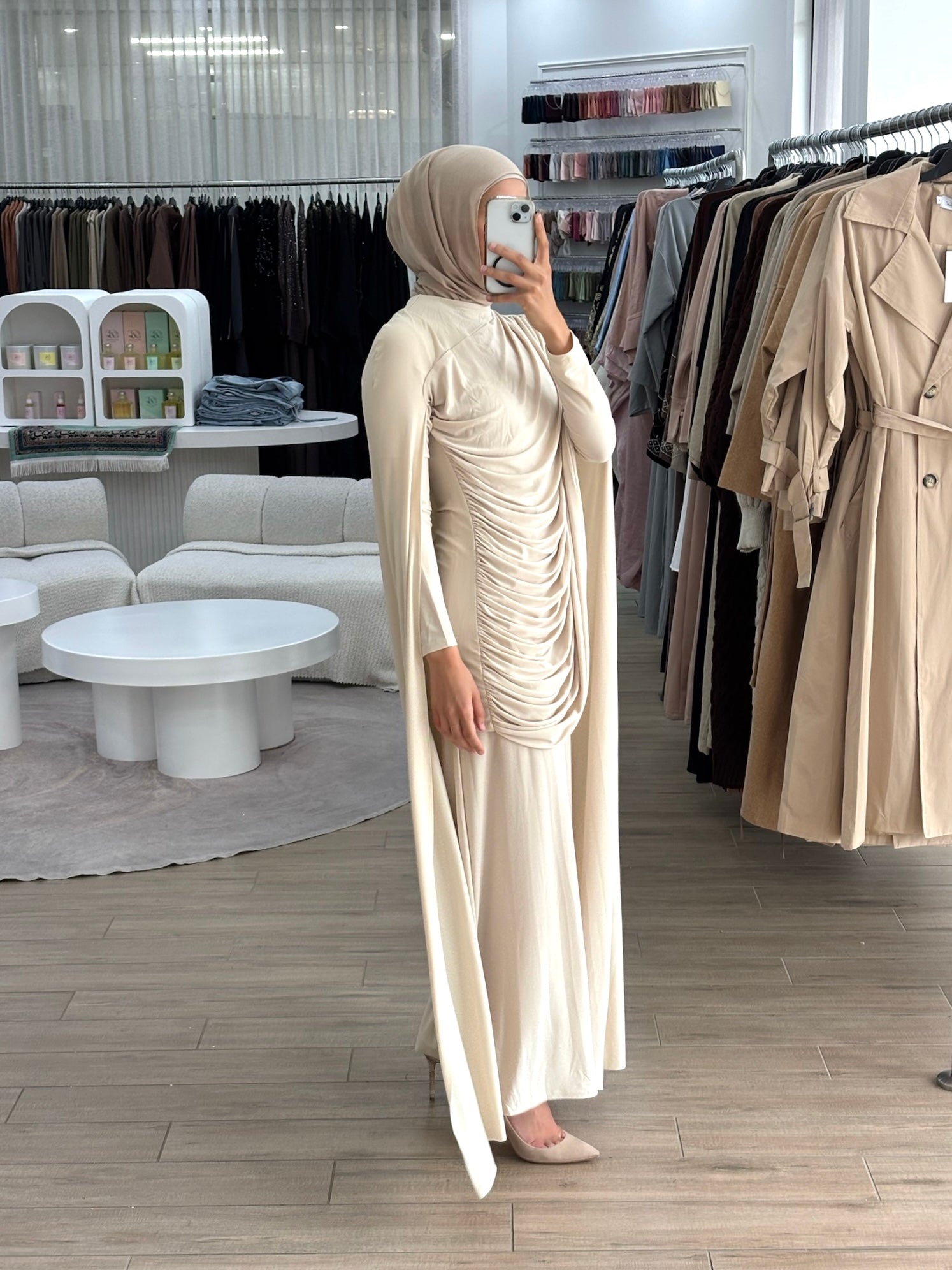 SNATCHED JERSEY SET- SAND