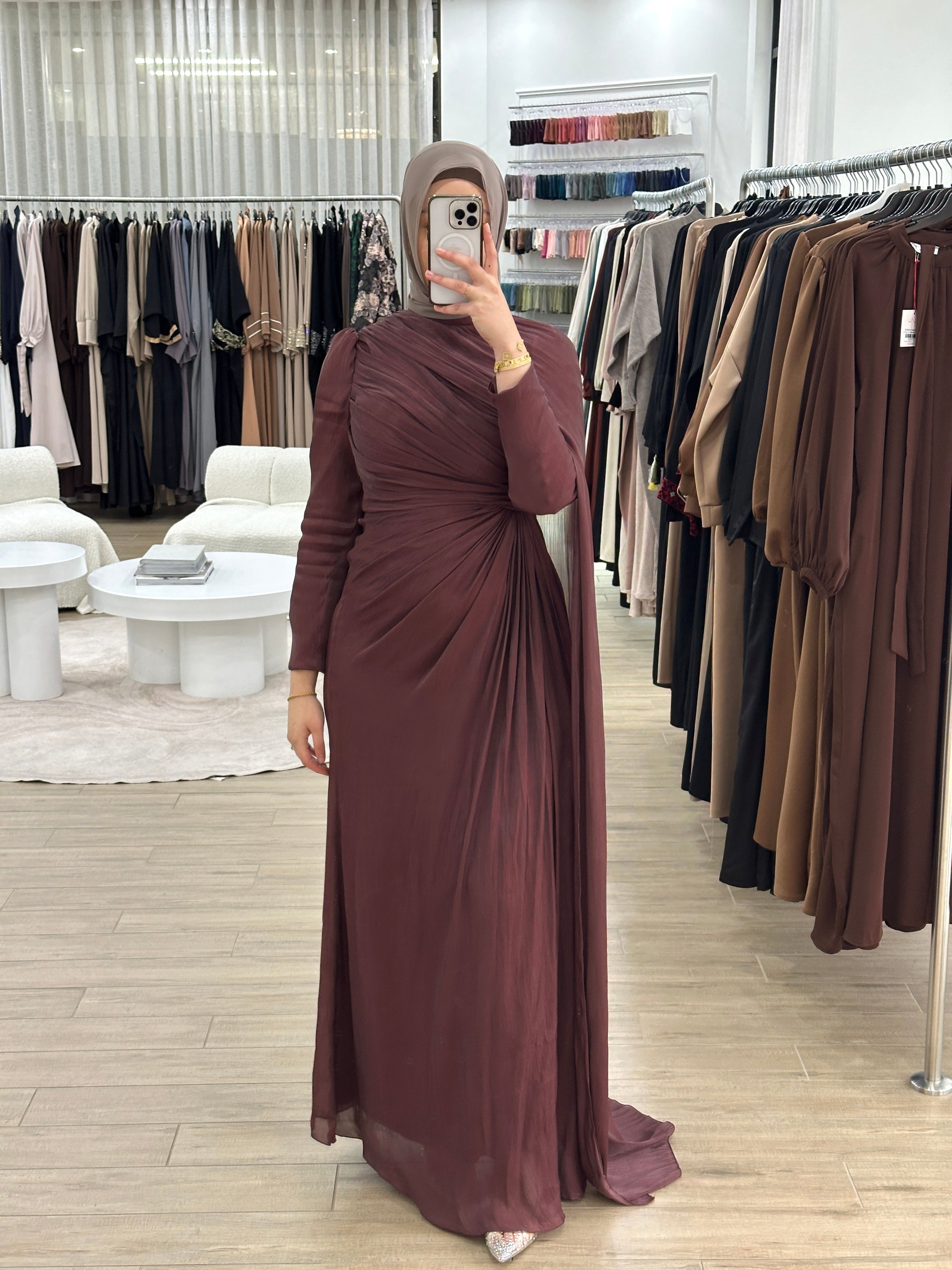 INAYA FORMAL DRESS- WINE