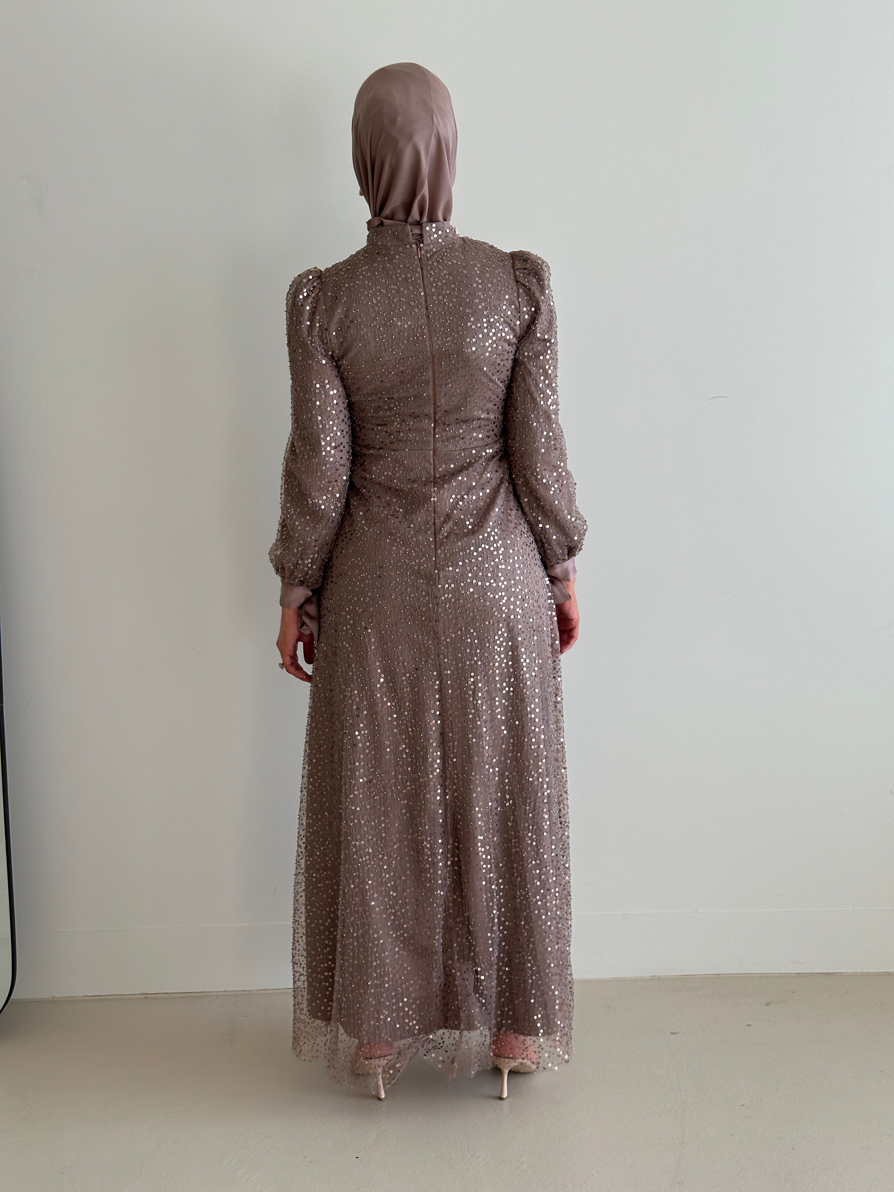 JANA FORMAL DRESS- MOCHA