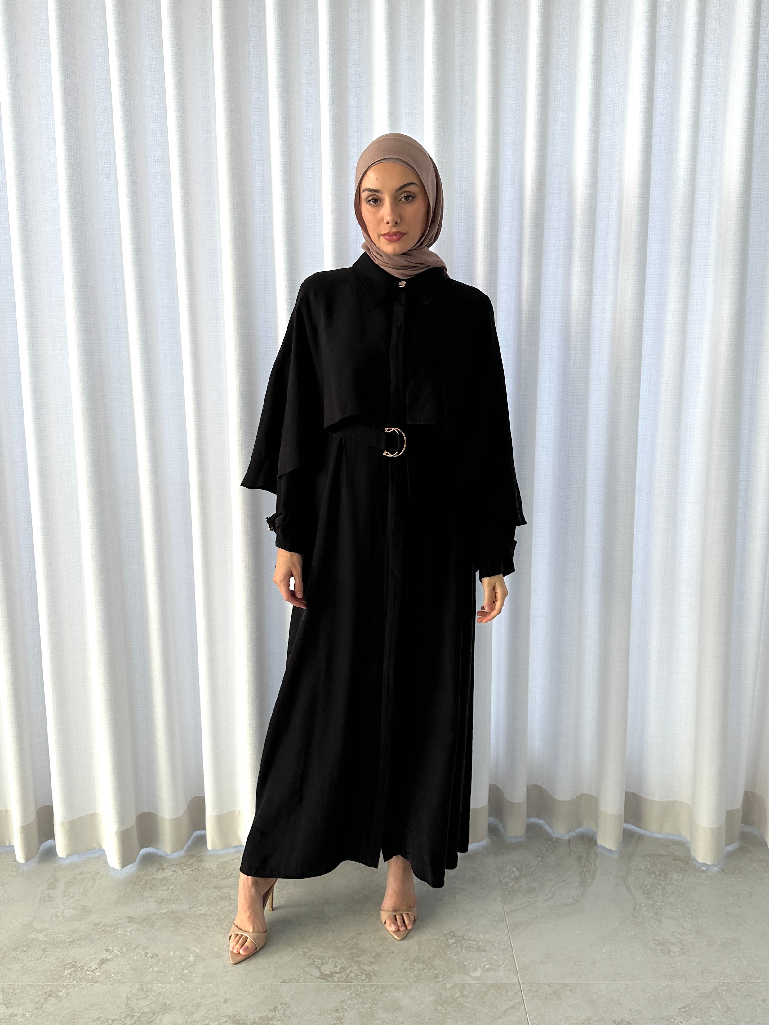 NAYLA CAPE DRESS