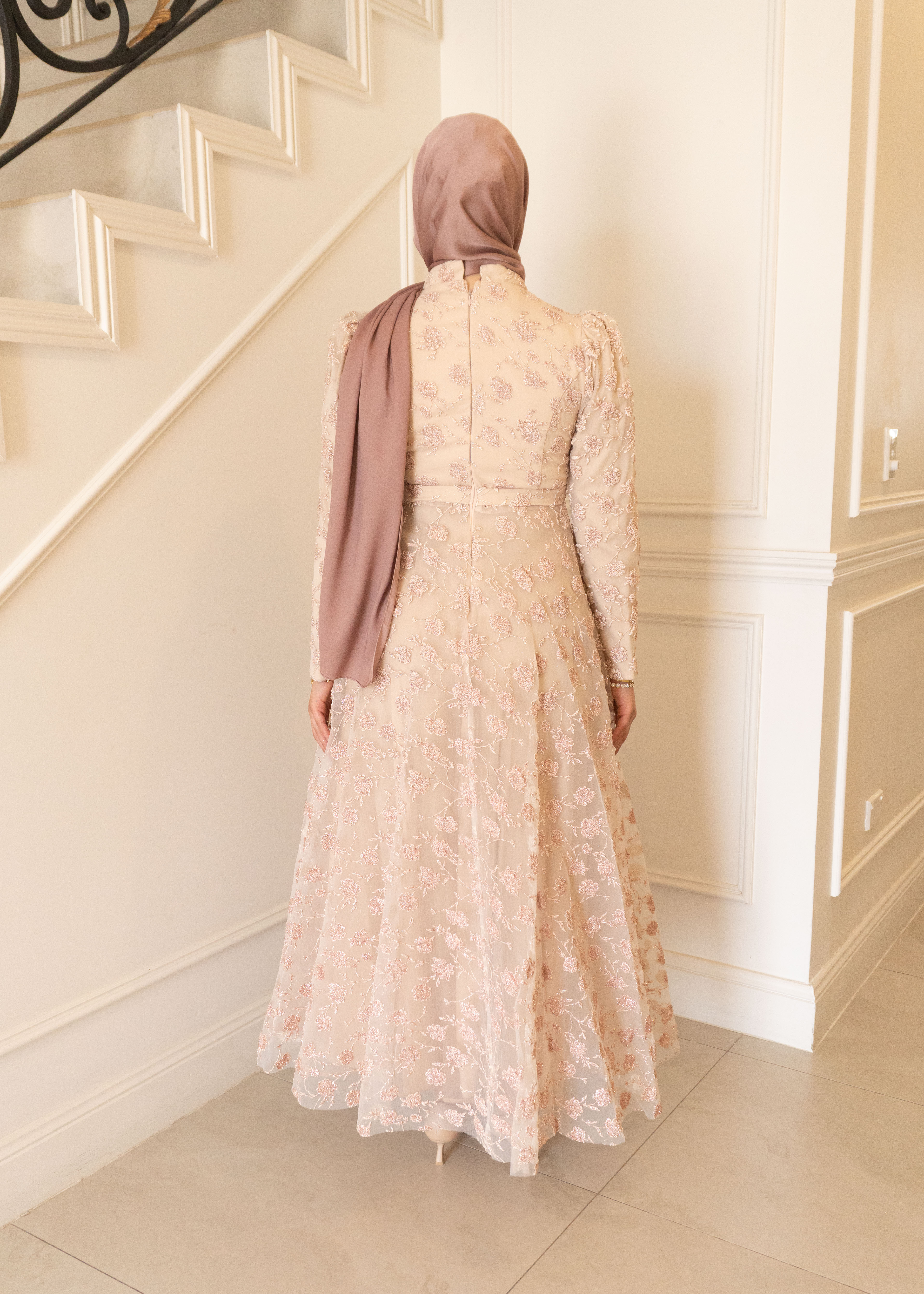 ALISHA FORMAL DRESS- ROSE GOLD