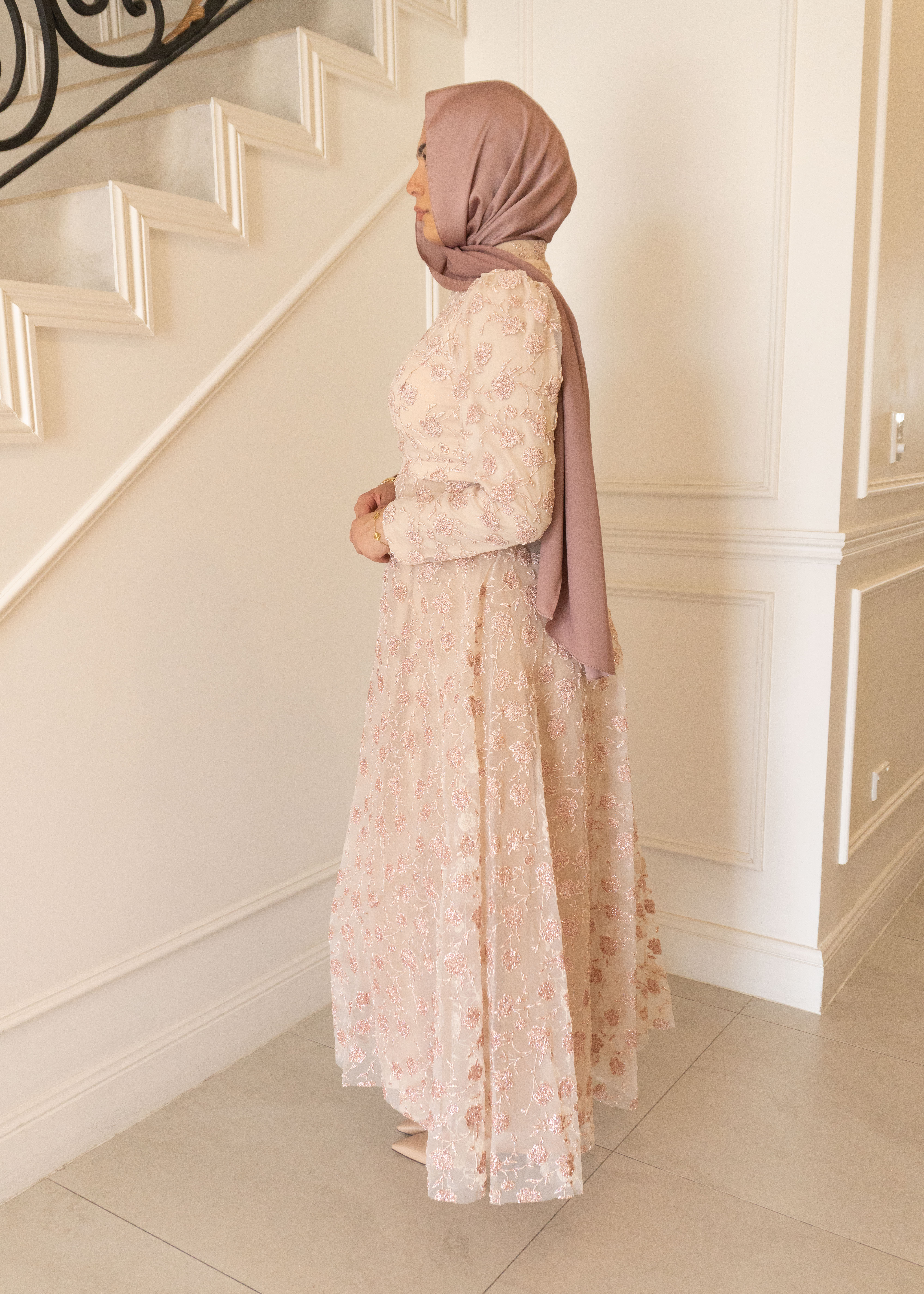 ALISHA FORMAL DRESS- ROSE GOLD