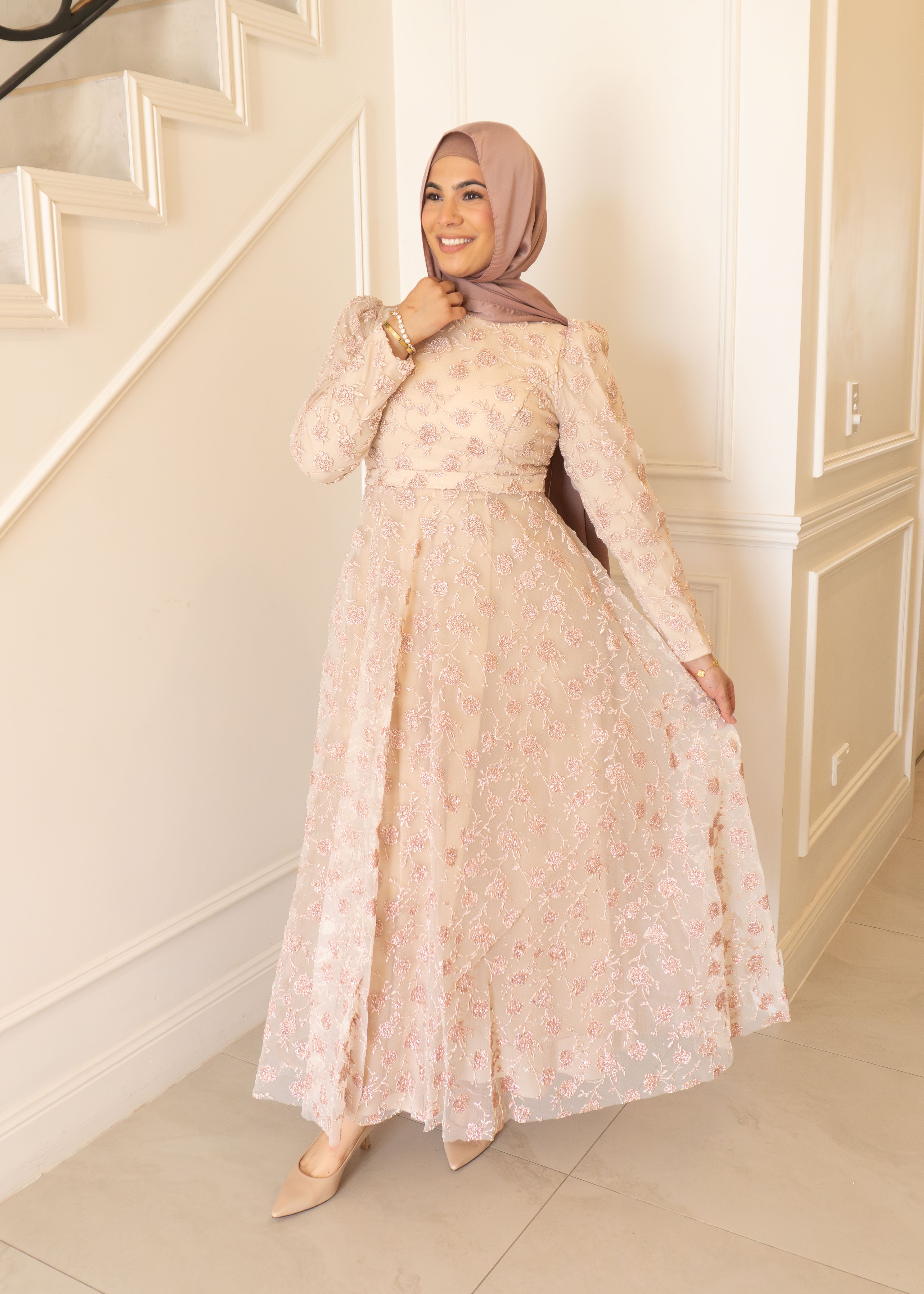 ALISHA FORMAL DRESS- ROSE GOLD