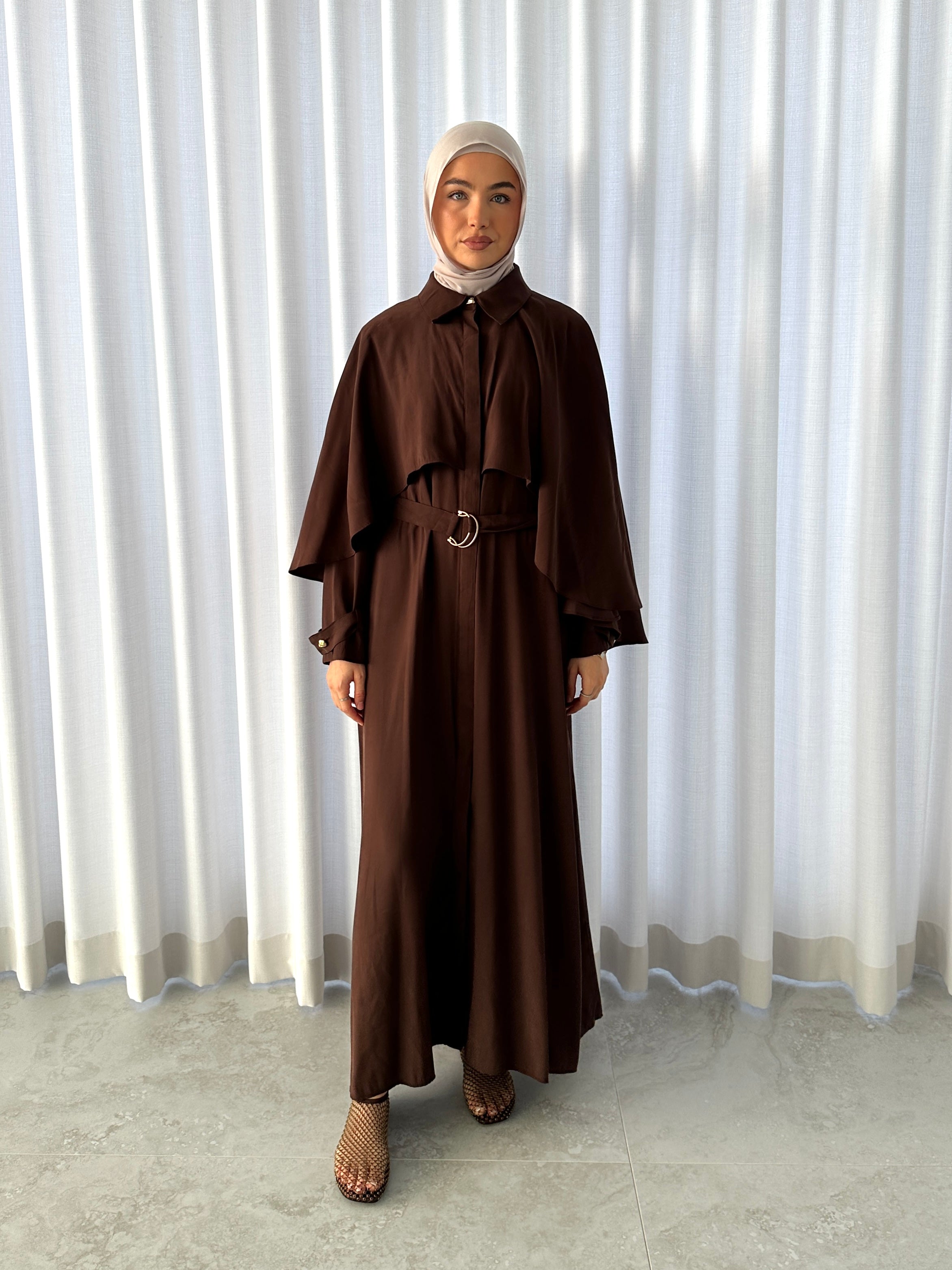 NAYLA CAPE DRESS
