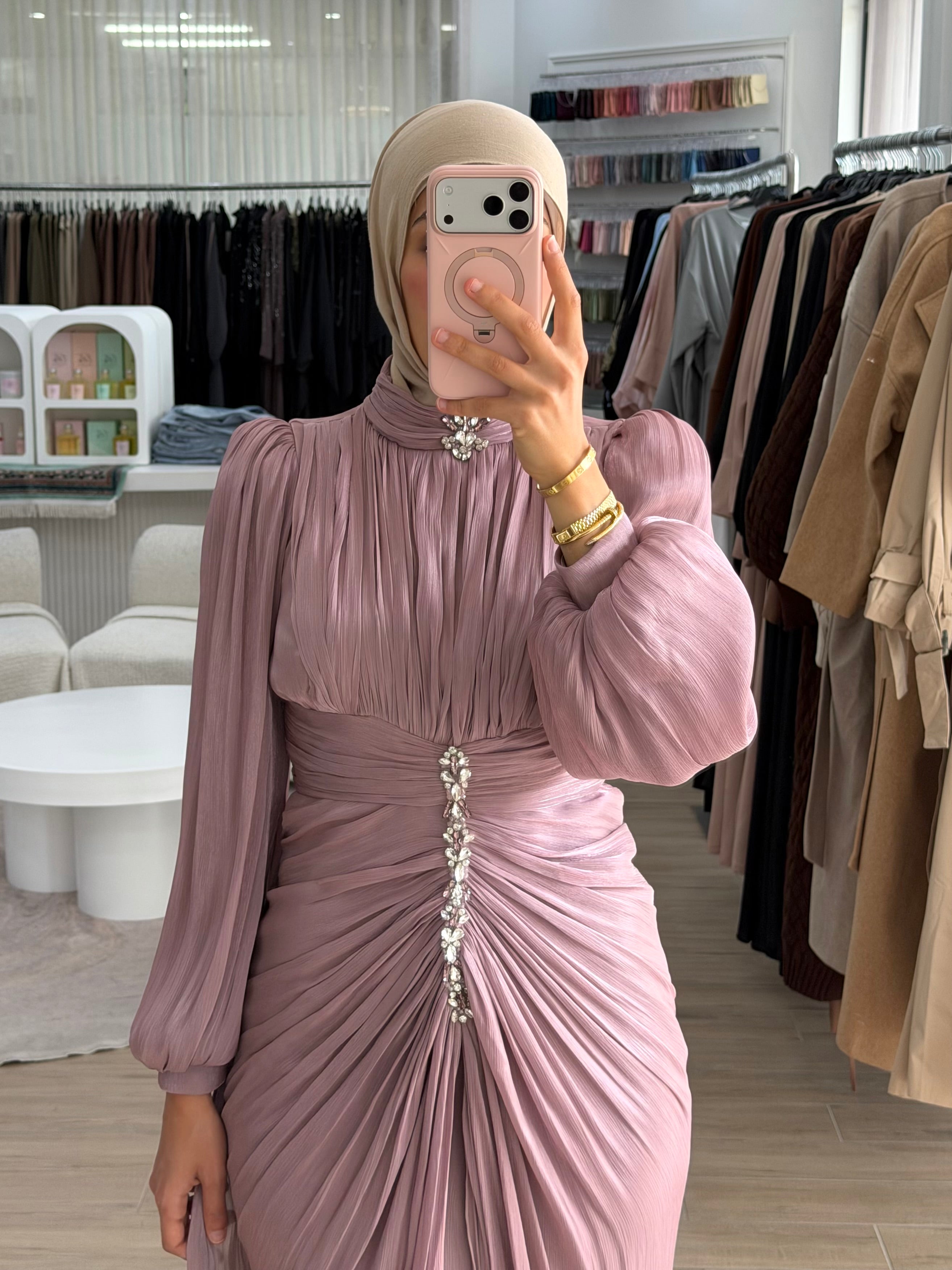 JANAN FORMAL DRESS - MAUVE