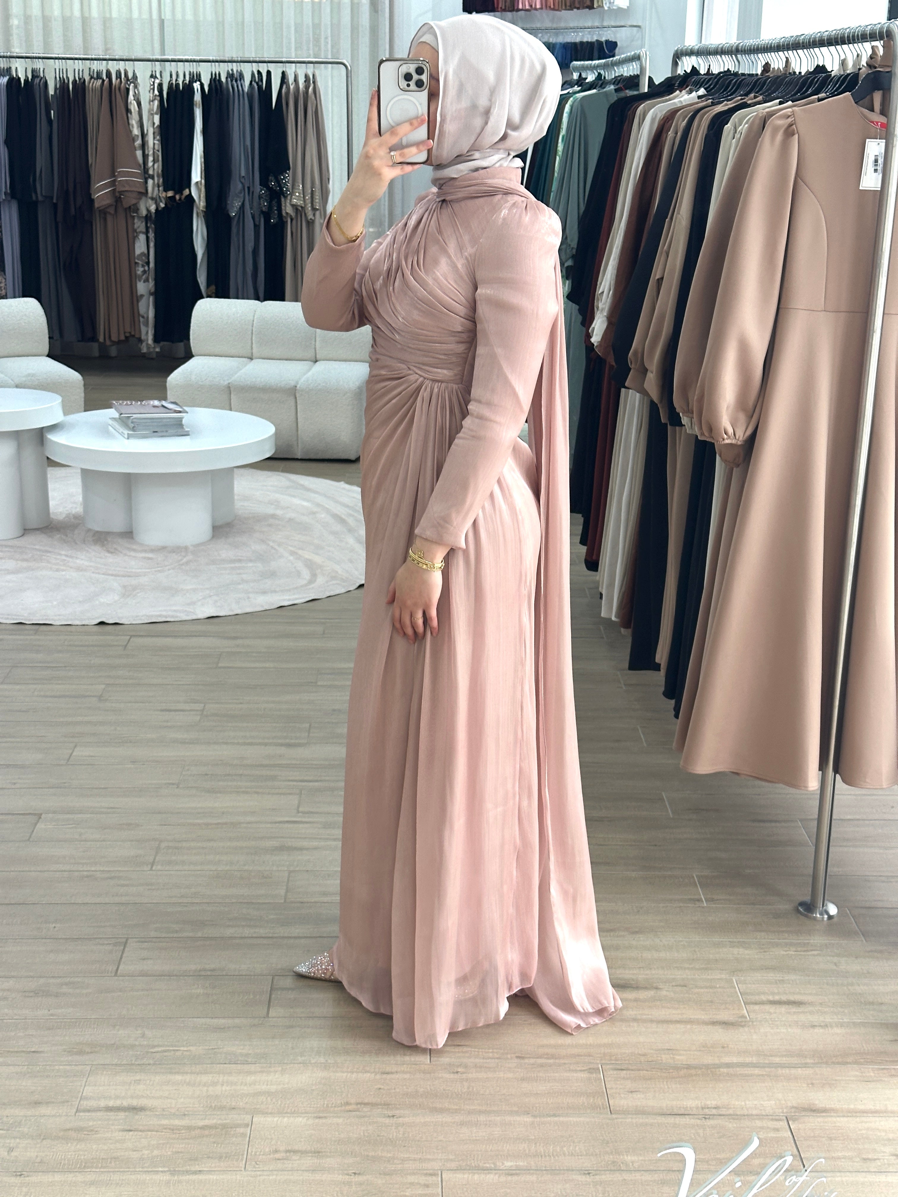 INAYA FORMAL DRESS- DUSTY ROSE
